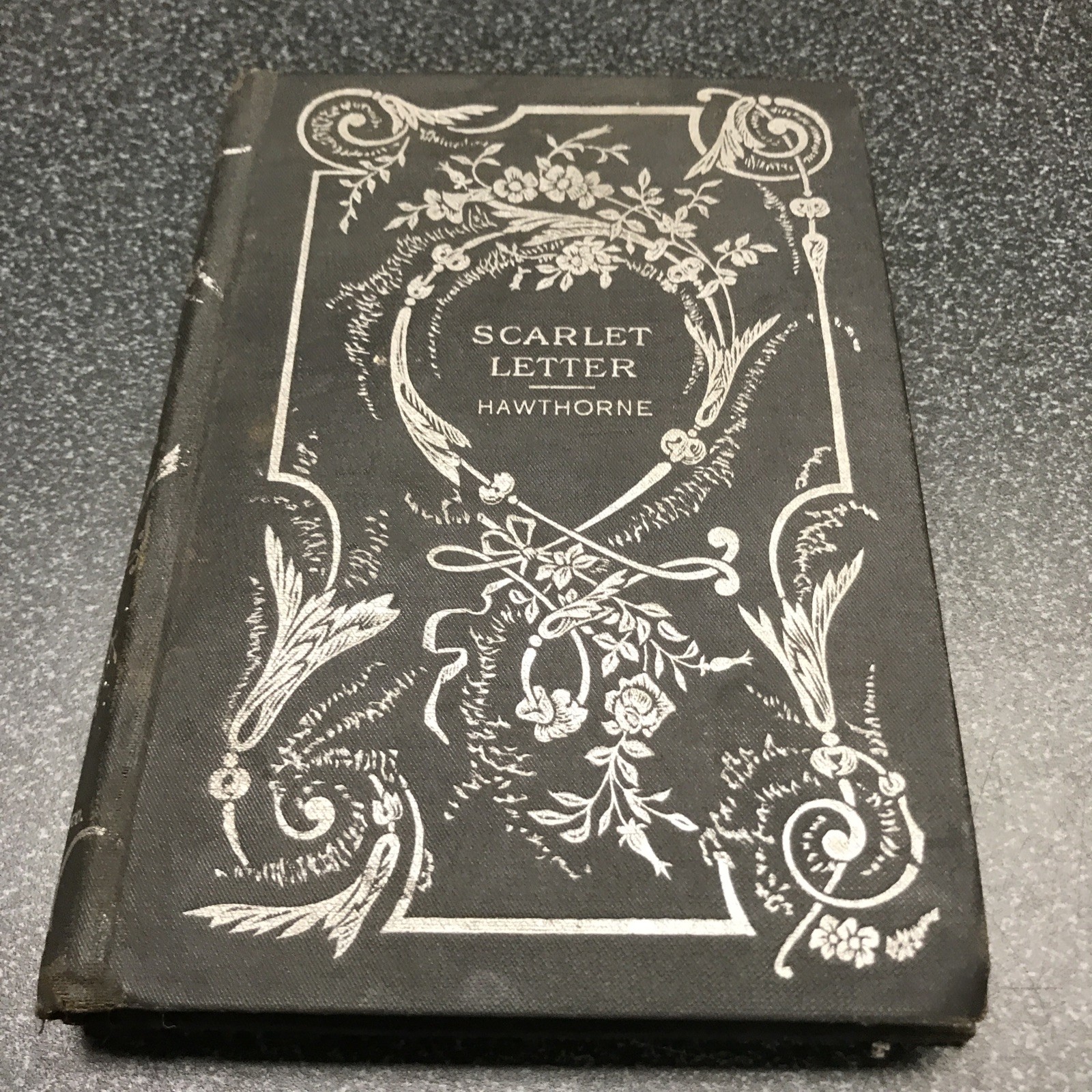 Antique Scarlet Letter Book by Hawthorne with inscription