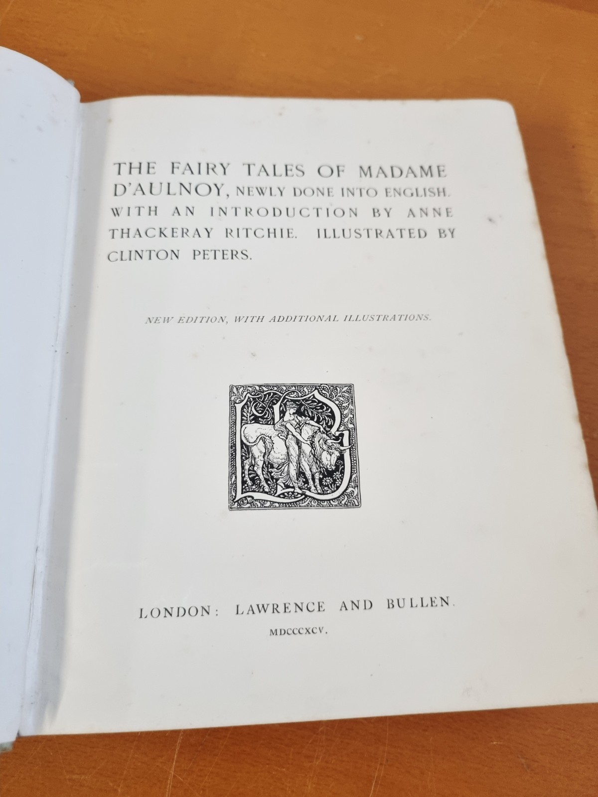 THE FAIRY TALES OF MADAME D’AULNOY – illus Clinton Peters – 1895 –