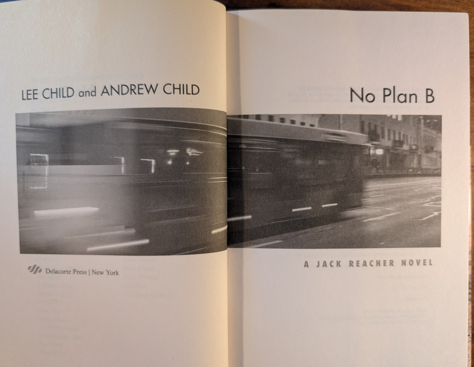 Lee Child & Andrew Child ~ No Plan B ~ Dual Signed ~ 1st/1st ~ 2022 ~ Delacorte