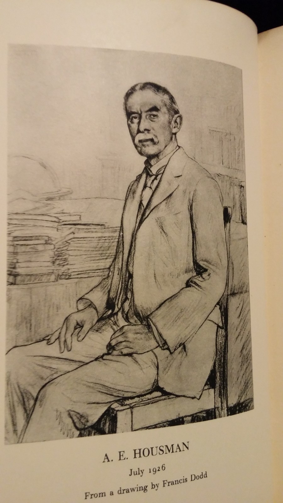 More Poems by A.E. Housman 1936 Quarter leather with linen First Edition 325/370