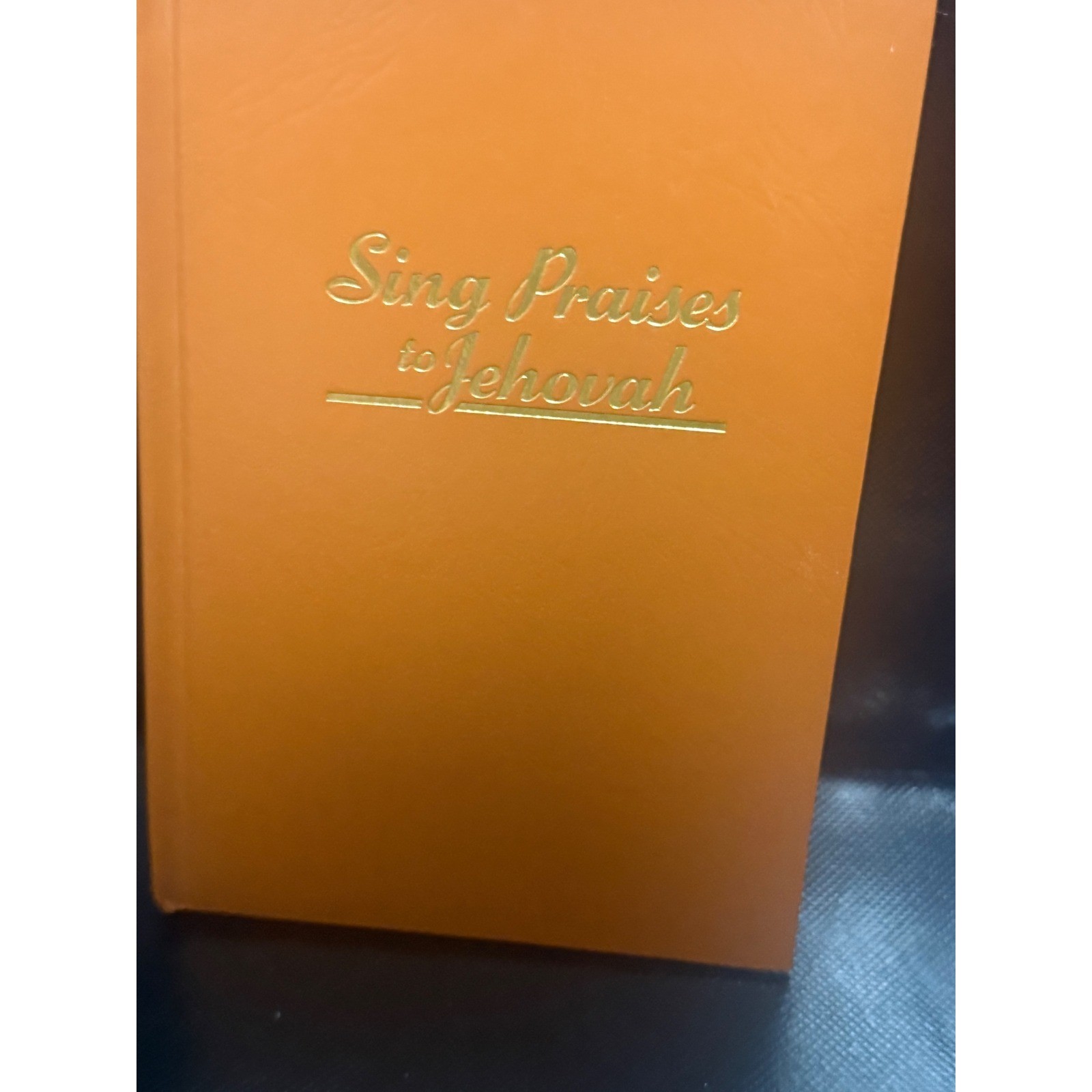 Sing Praises to Jehovah Vintage Brown Hardcover Songbook Gold Foil Lettering