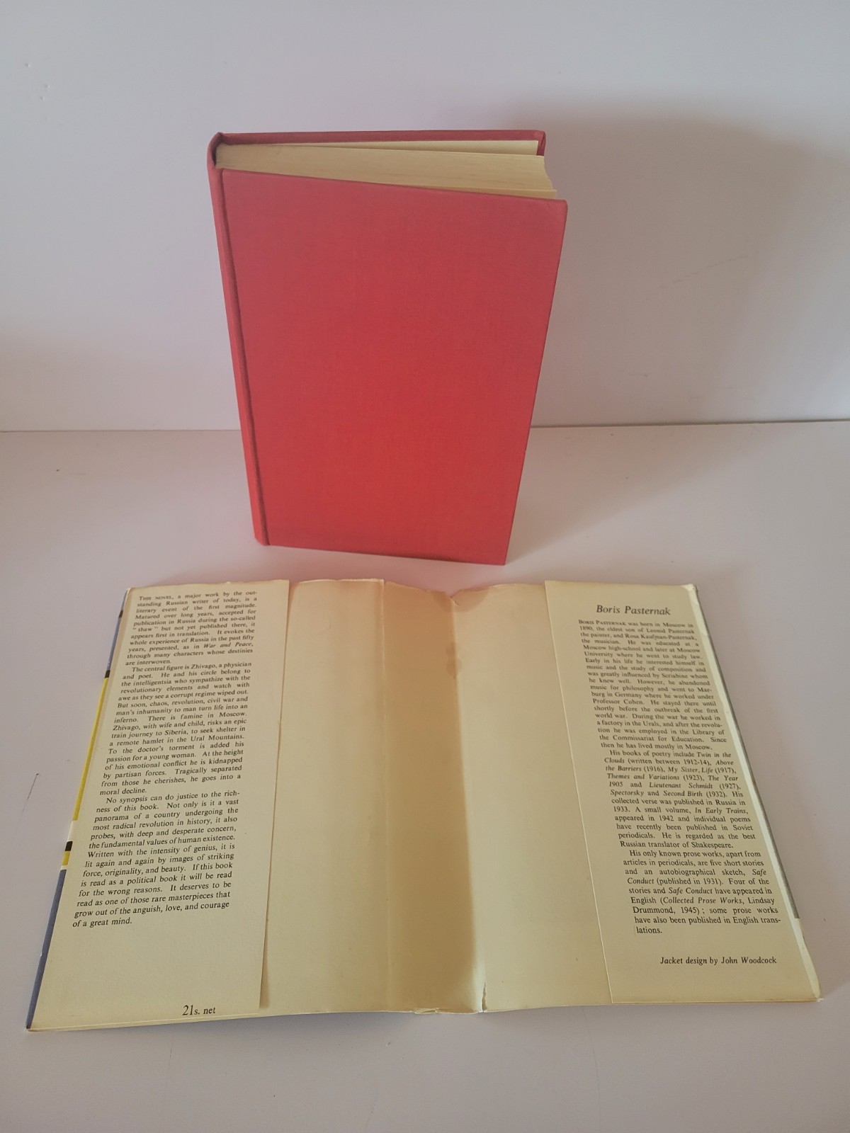 Vintage First 1st Edition 9th Printing / Impression HC DJ Dr. Zhivago 1958
