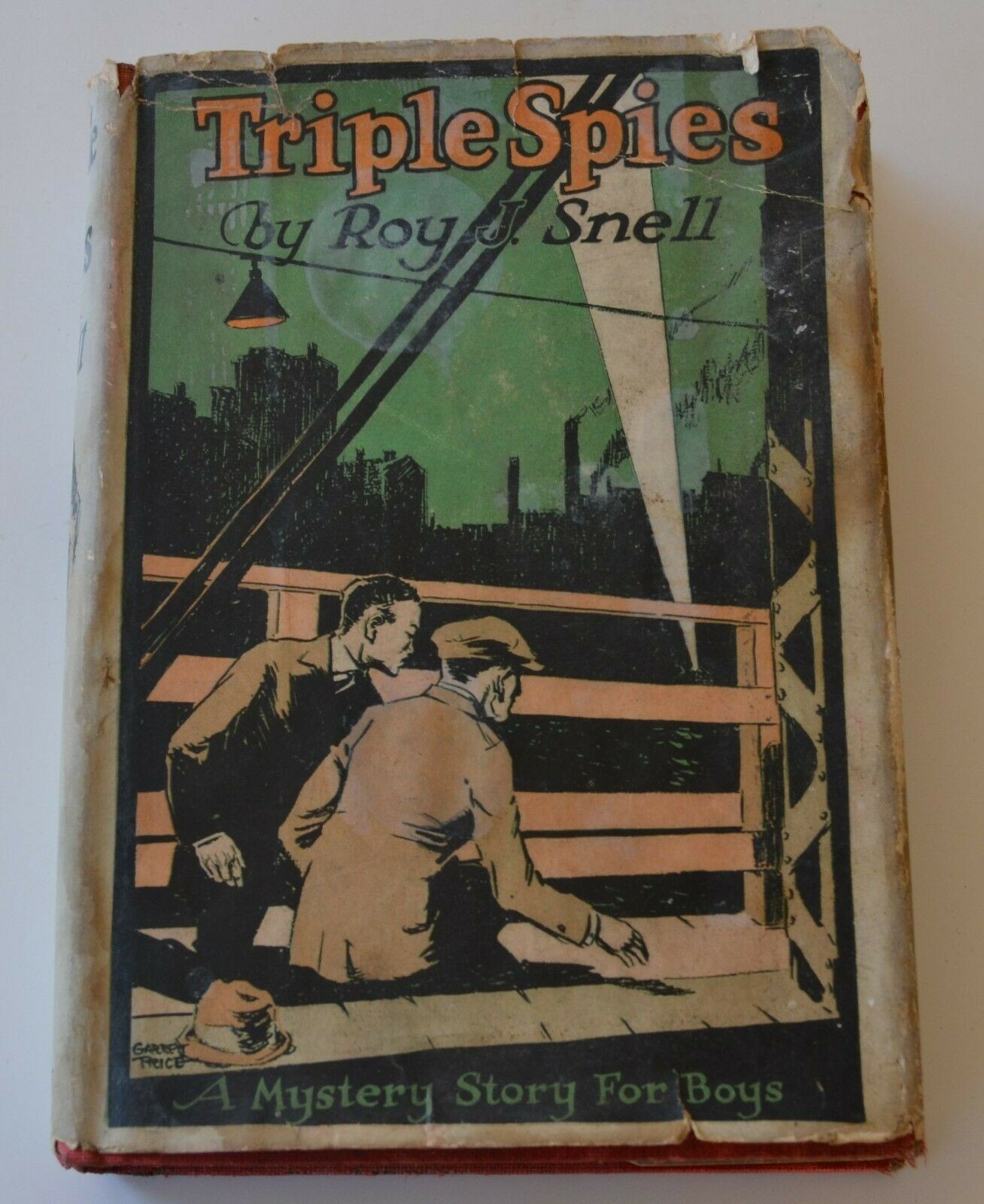 Rare! SIGNED Copy of Triple Spies, Roy J. Snell, 1920 (Hardcover, dust jacket)