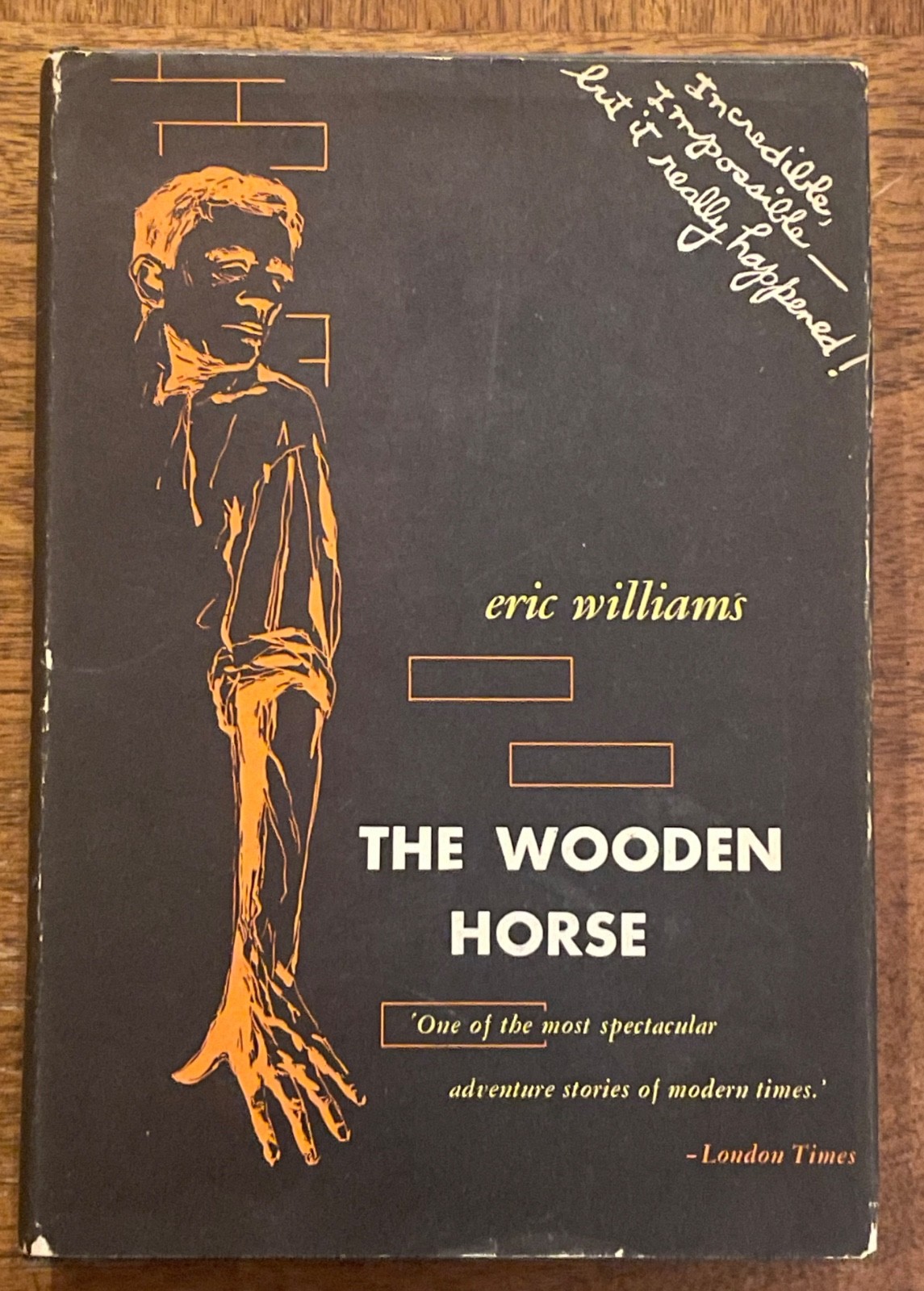 THE WOODEN HORSE Eric Williams 1950 First US Edition DJ Unclipped $2.50 Code B-Z
