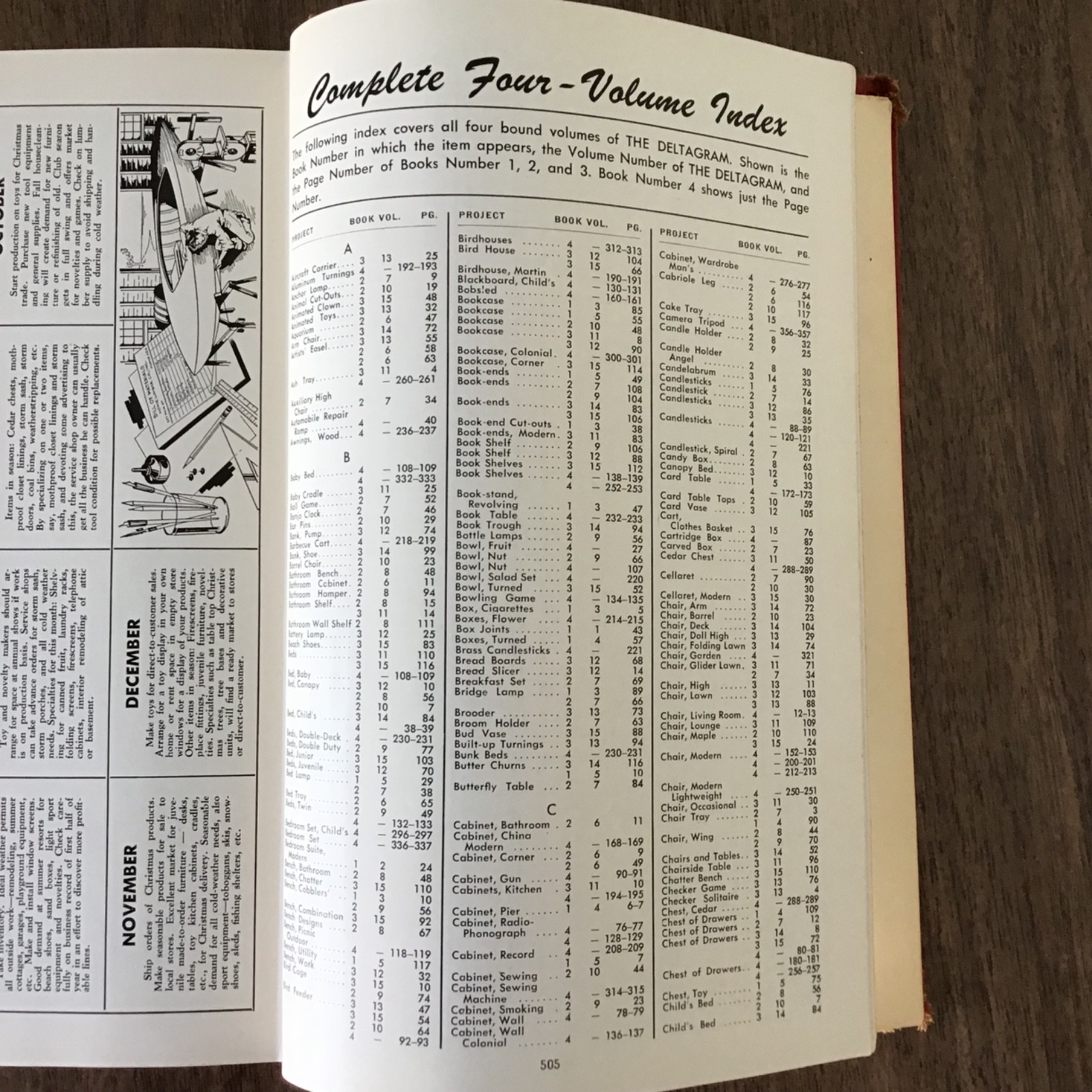 Deltagram Magazines 1930-40s Authentic Woodworking Projects Complete 4 volumes