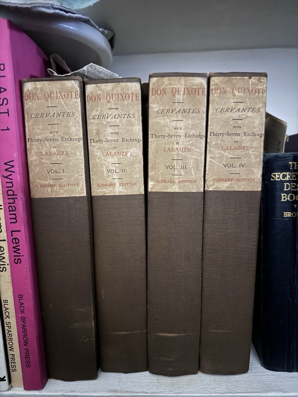 1908 Oversized Lalauze Illustrated Don Quixote Cervantes vol 1