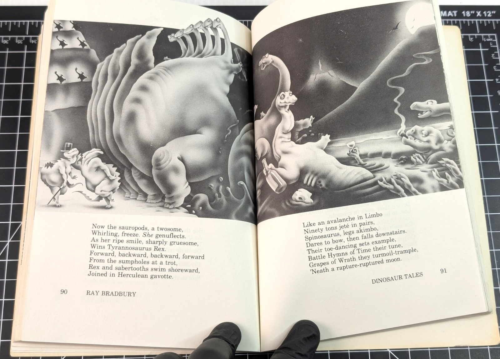 Dinosaur Tales by Ray Bradbury / 1st Edition 1983 Paperback Illustrated Gift