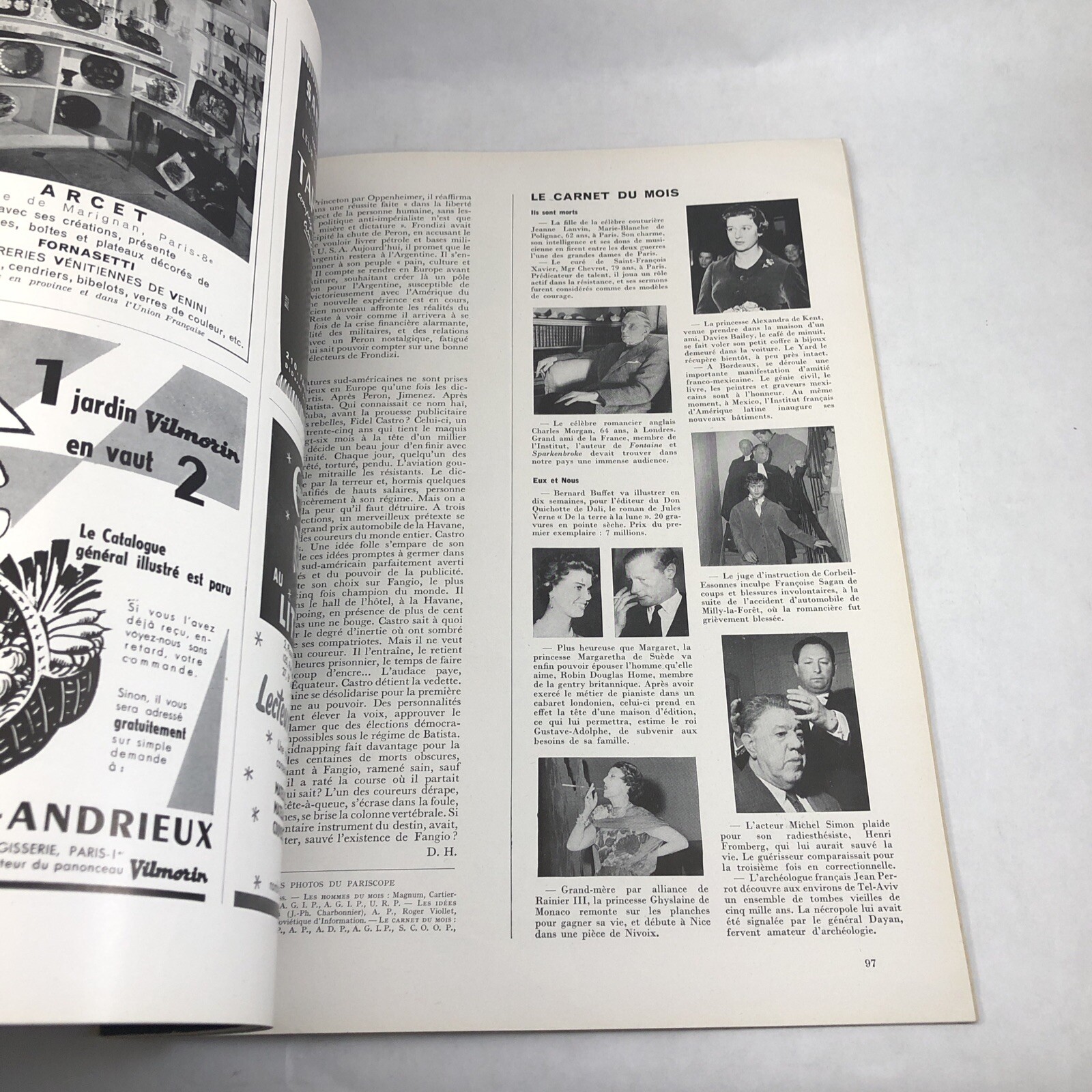 Réalités Femina April 1958 Fashion Awards French Arts Culture Einstein Freud