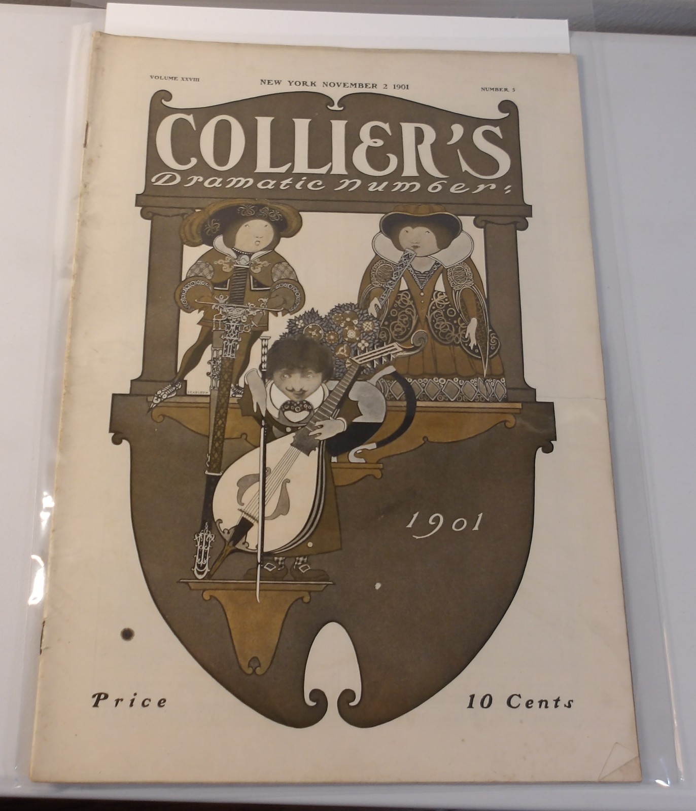Collier’s Nov 2 1901 • Dramatic Number • Bradley Cover • Fisher Theatre Art