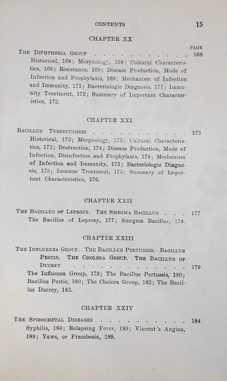 ANTIQUE Principles Bacteriology Eisenberg 1925 HARDCOVER MOSBY MICROBIOLOGY