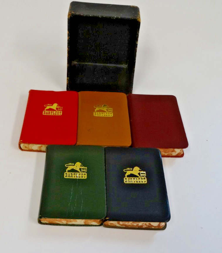 VINTAGE BARTLETT MIDGET SET BOXED DICTIONARIES ENG./ITALIAN/SPANISH/FRENCH
