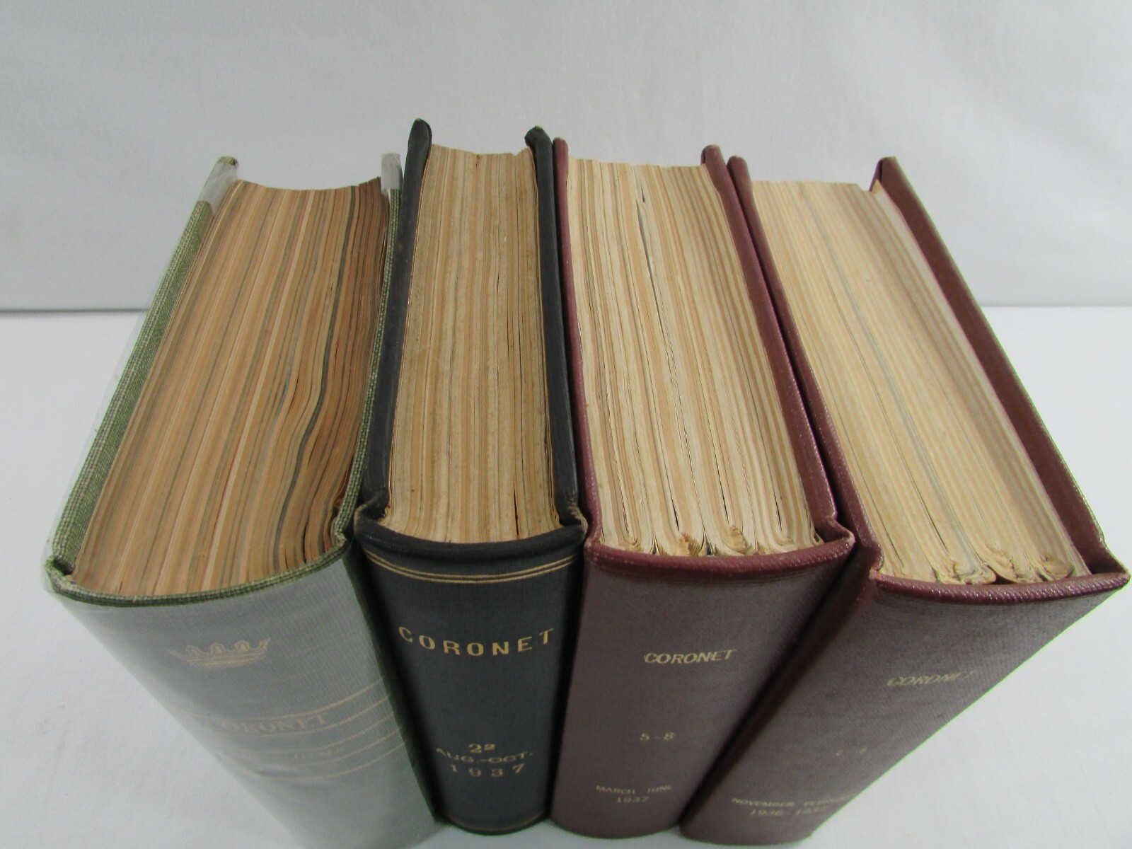 Bound Issues CORONET Magazines 1936- 1937 & 1948 Art Fiction Literature