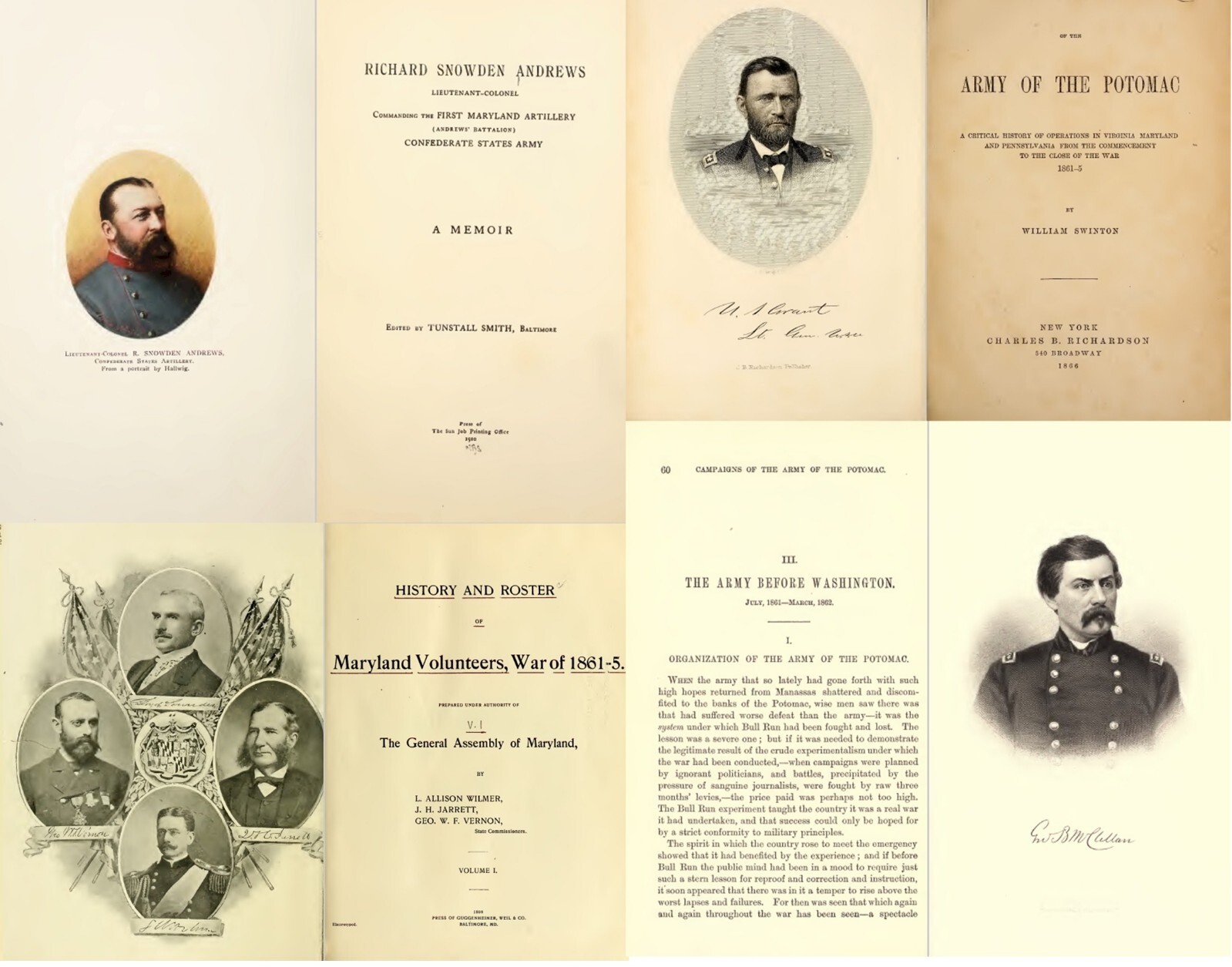 28 Old Rare Books on Maryland in the Civil War History Genealogy Records on USB