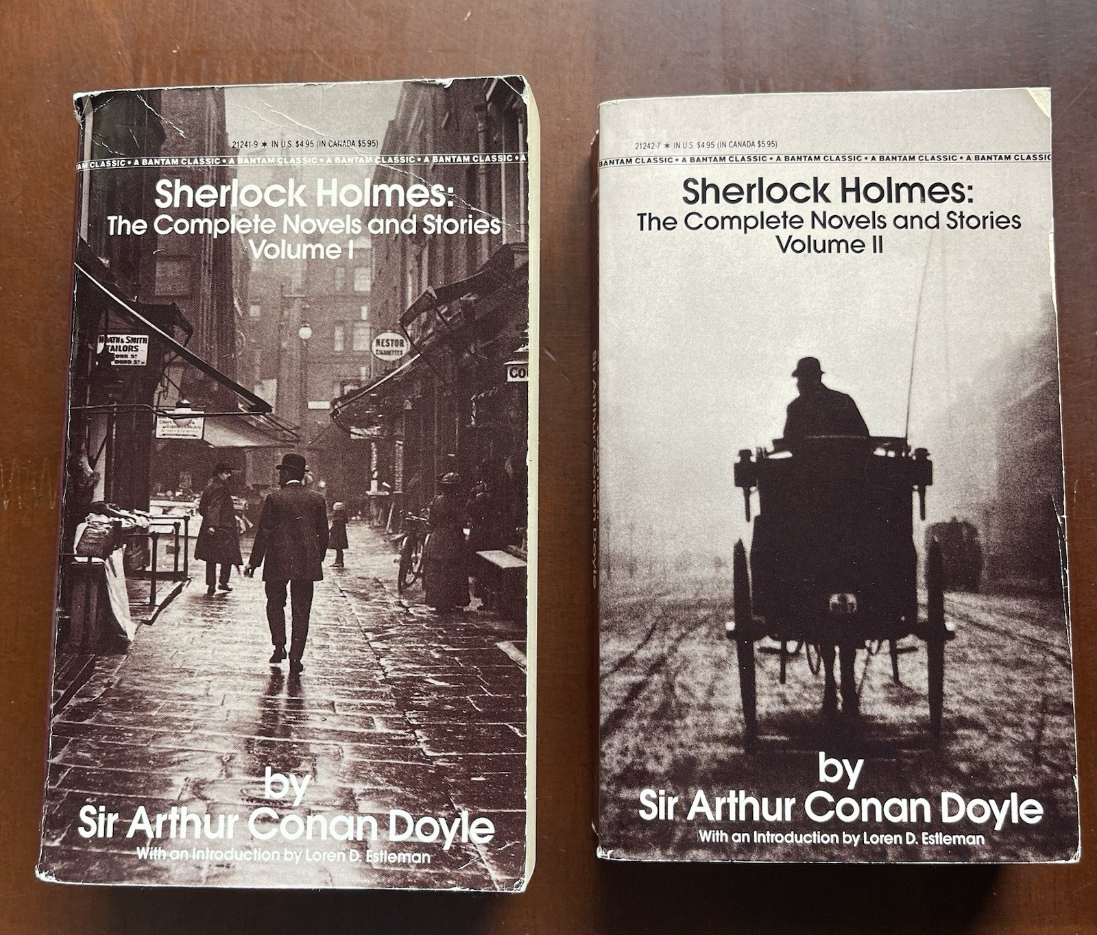 SHERLOCK HOLMES Complete Novels & Stories A.C. Doyle (1986) Bantam Vol 1 & 2