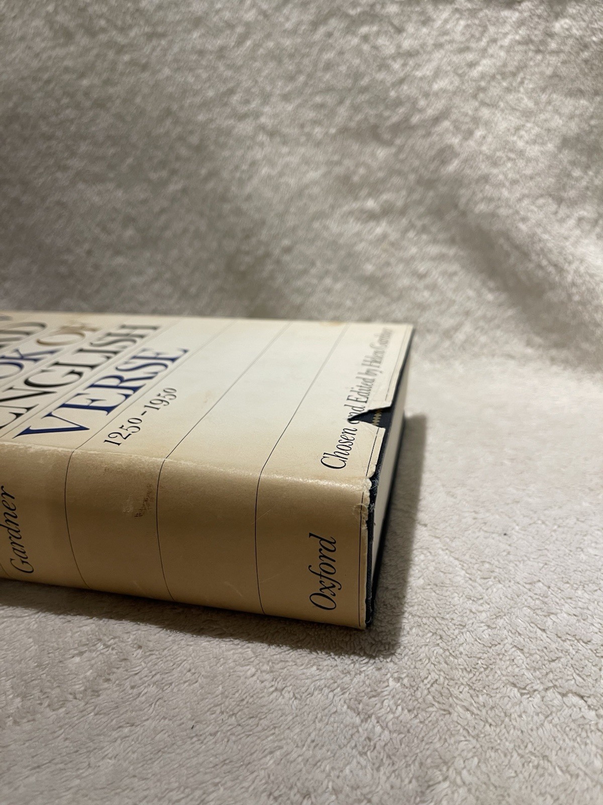 The New Oxford Book Of English Verse 1250 -1950 Helen Gardner Oxford Press 1972