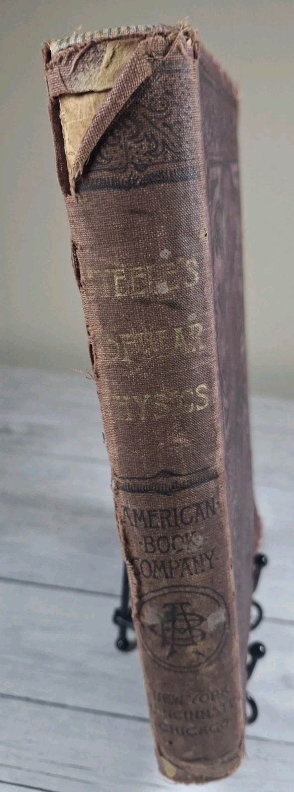 Steele’s Popular Sciences Physics J Dorman Steele 1896 American Book Co. HC