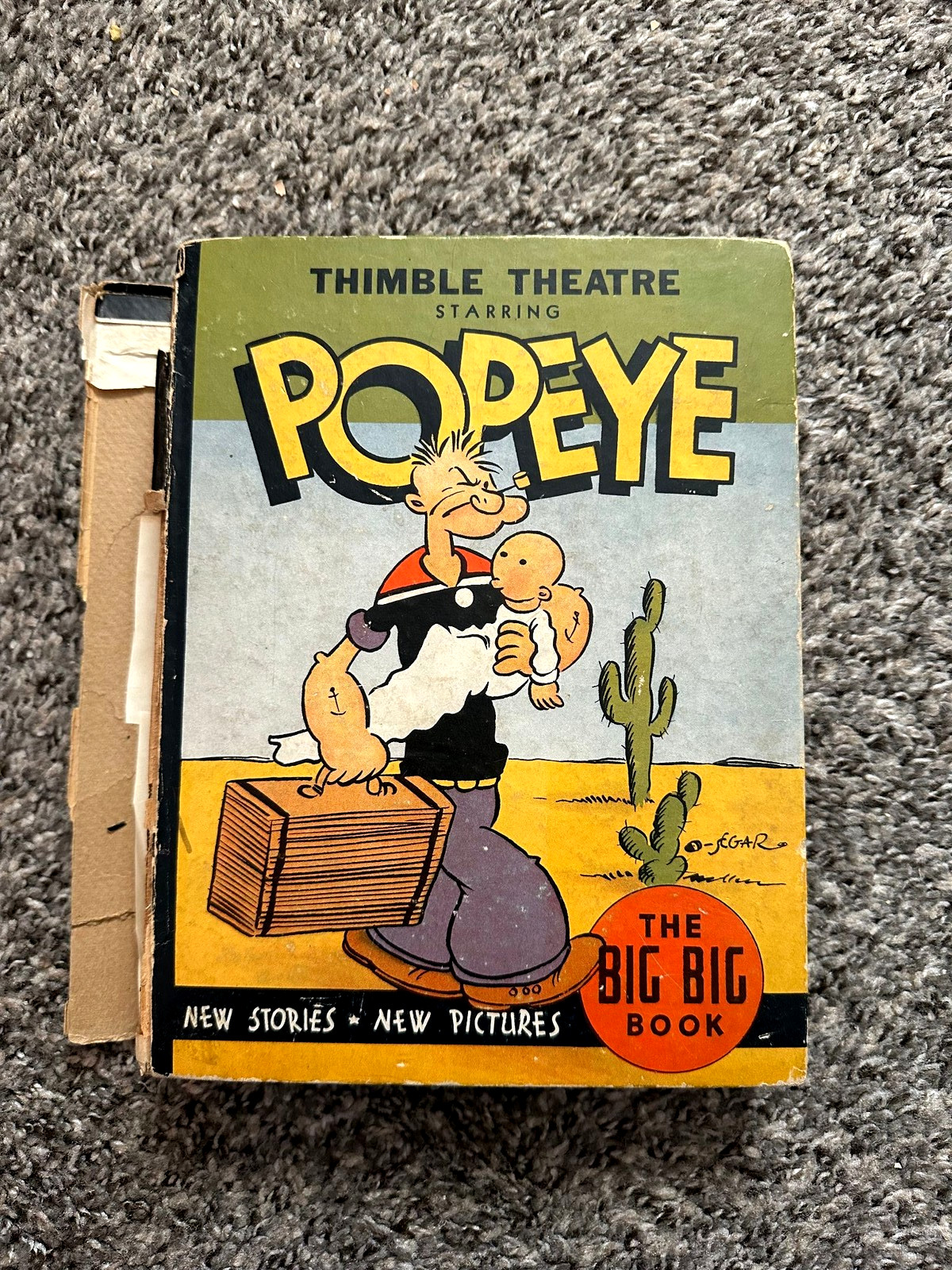 Popeye Thimble Theatre The Big Big Book Vintage Comic Picture Book Paperback