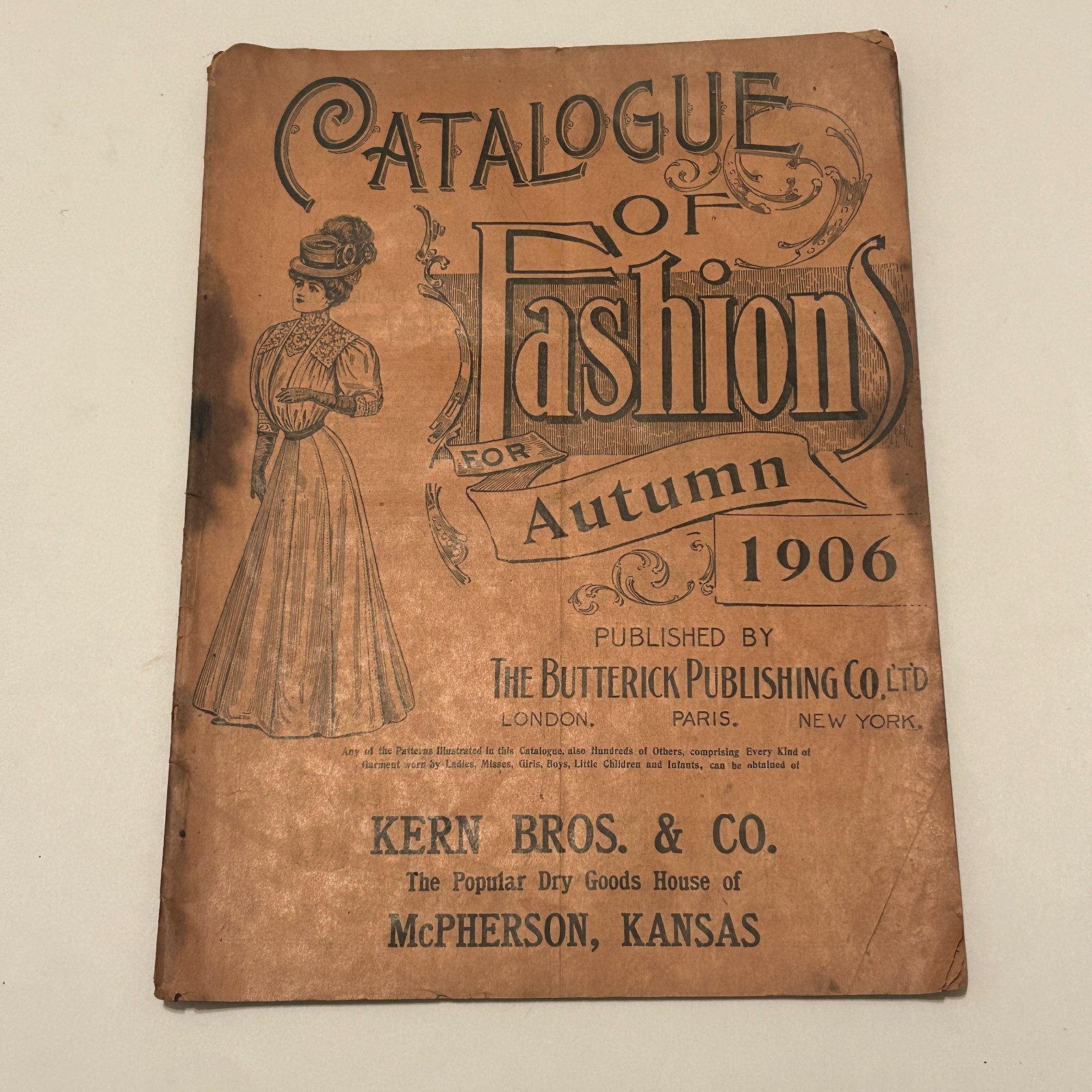 Butterick 1906 Sewing Pattern Catalog Book Ladies Kids Mens Fashion & Designs