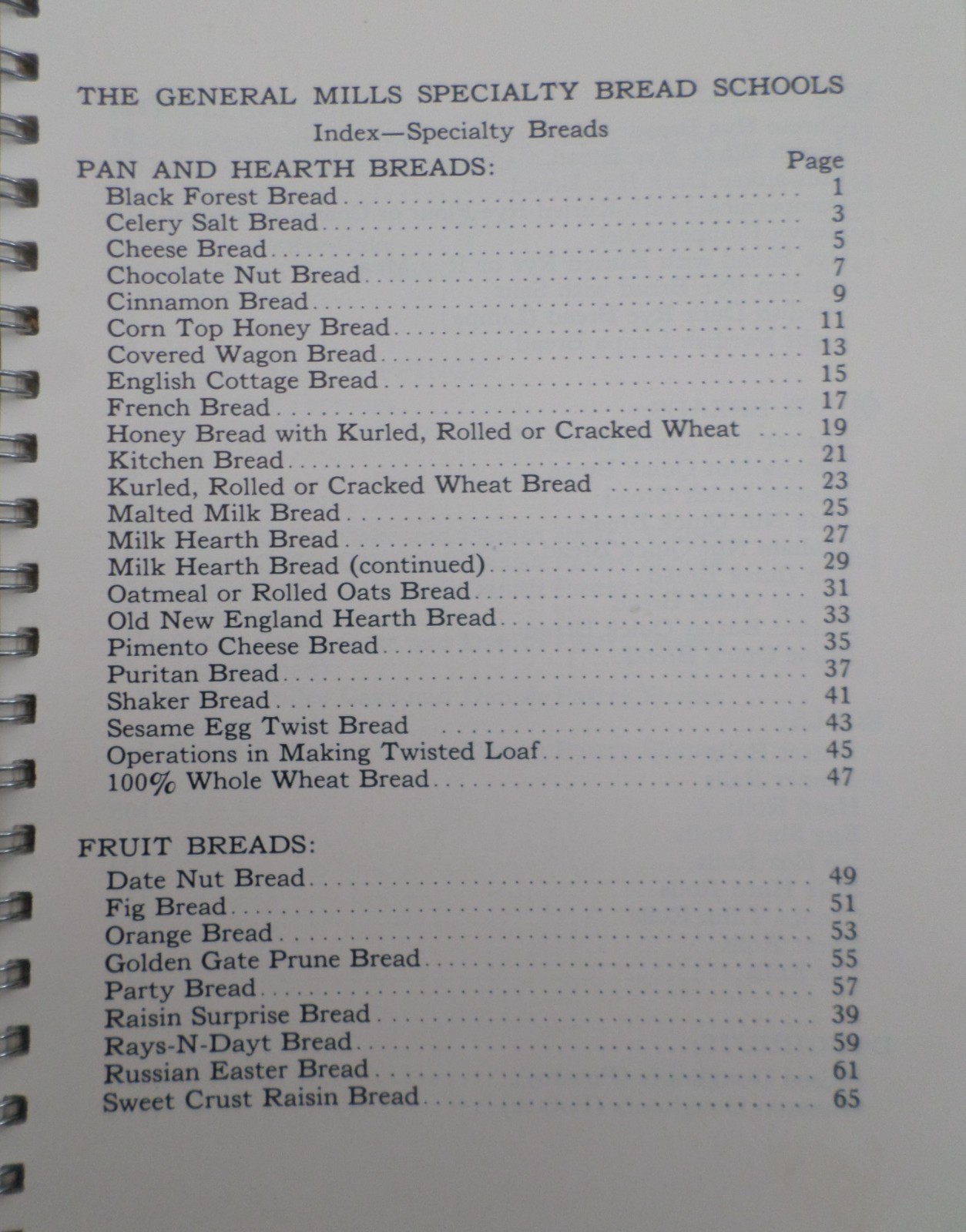General Mills Specialty Breads, Bread Baking Formulas Commercial Tips, 1935 1936