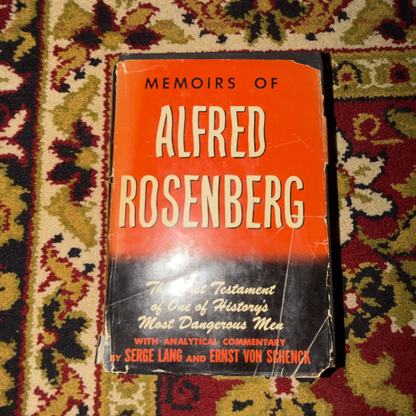 Memoirs of Alfred Rosenberg Commentaries by Lang & Schenck 1949 HCDJ
