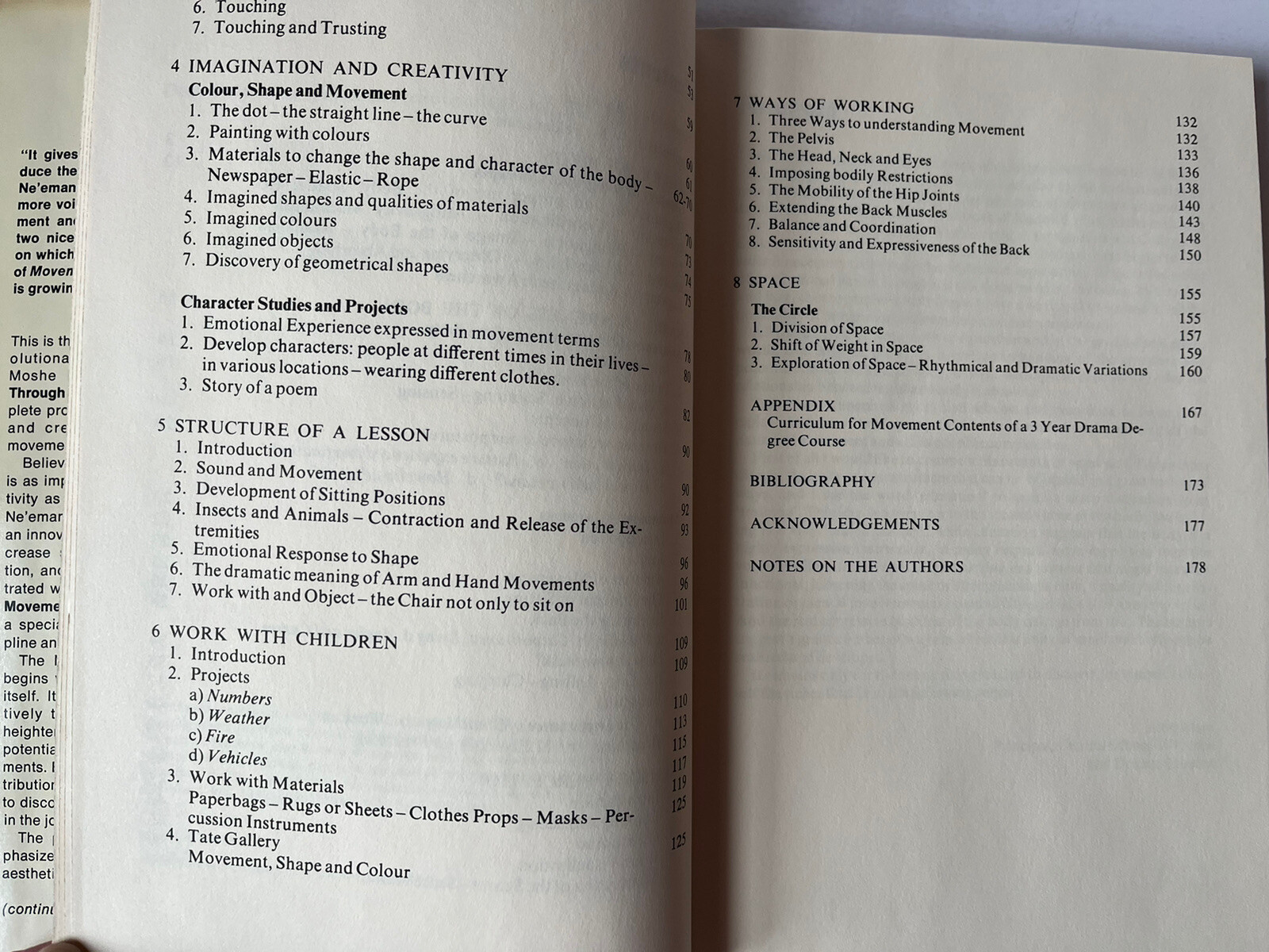 1975 Movement, Awareness and Creativity by Bartal & Ne’eman HC DJ Mind/Body Work