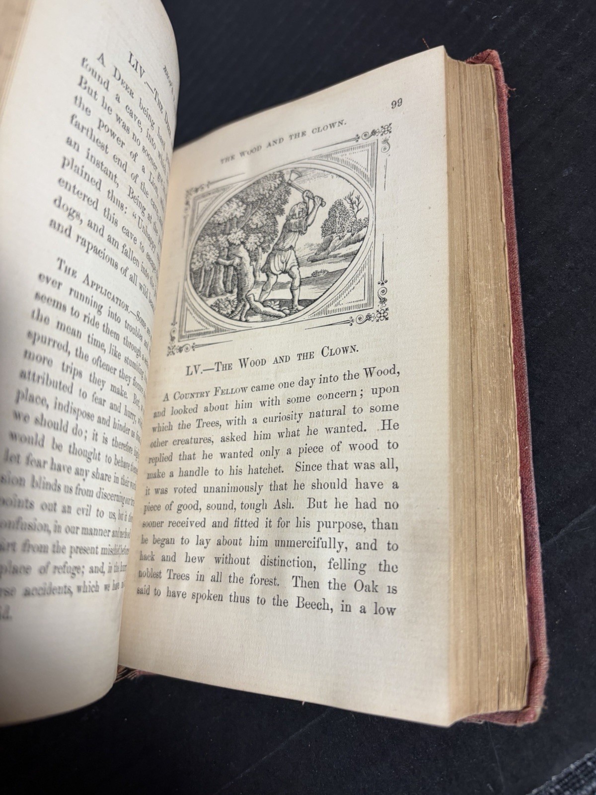 Aesop’s Fables Illustrated 130 Engravings James Miller c1854 HC Samuel Croxall