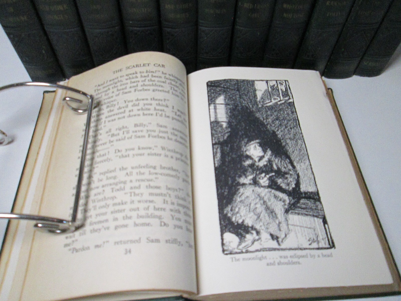 RICHARD HARDING DAVIS 1927 Scribners Book Set Lot Dark Gothic Bindings 12 Volume