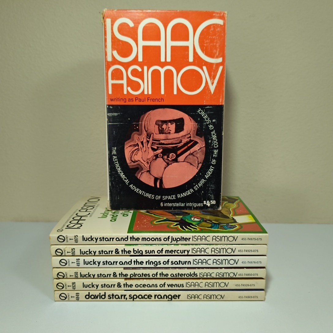 Lucky Starr Box Set Isaac Asimov (as Paul French) All 6 Books 1970s Sci-Fi