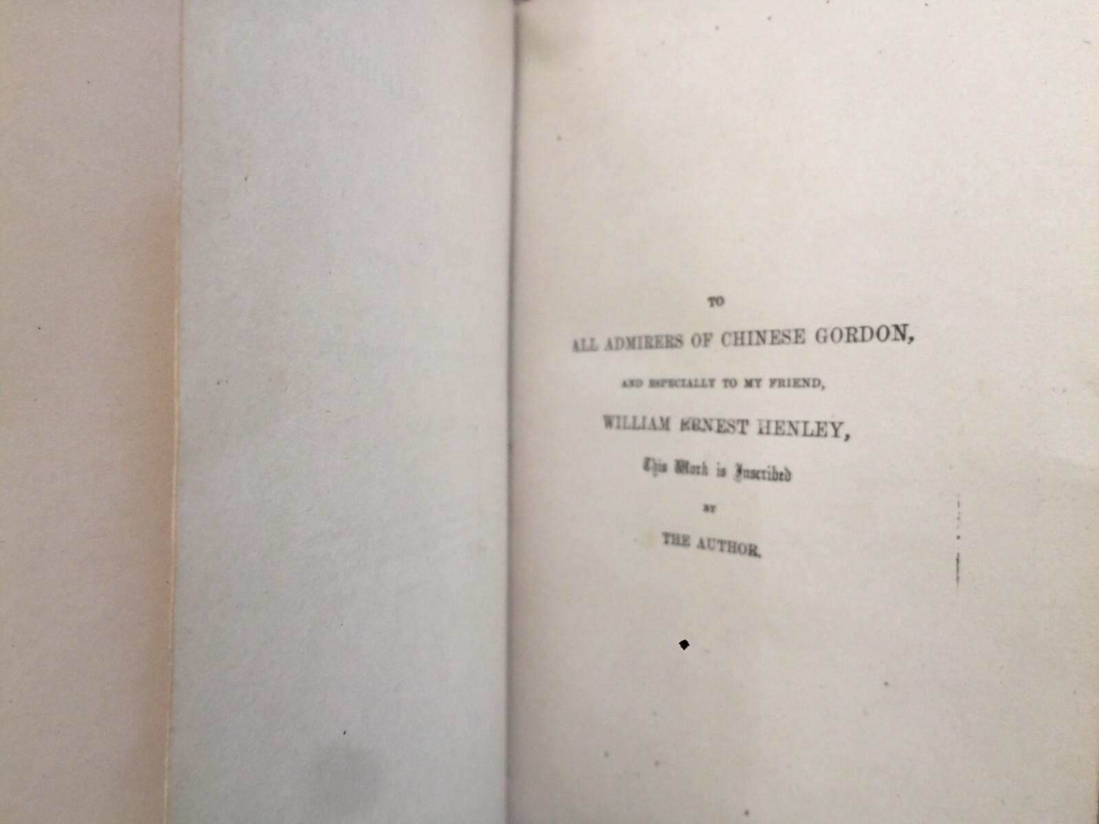 The Story Of Chinese Gordon by A. Egmont Hake (Inscribed Hardcover)