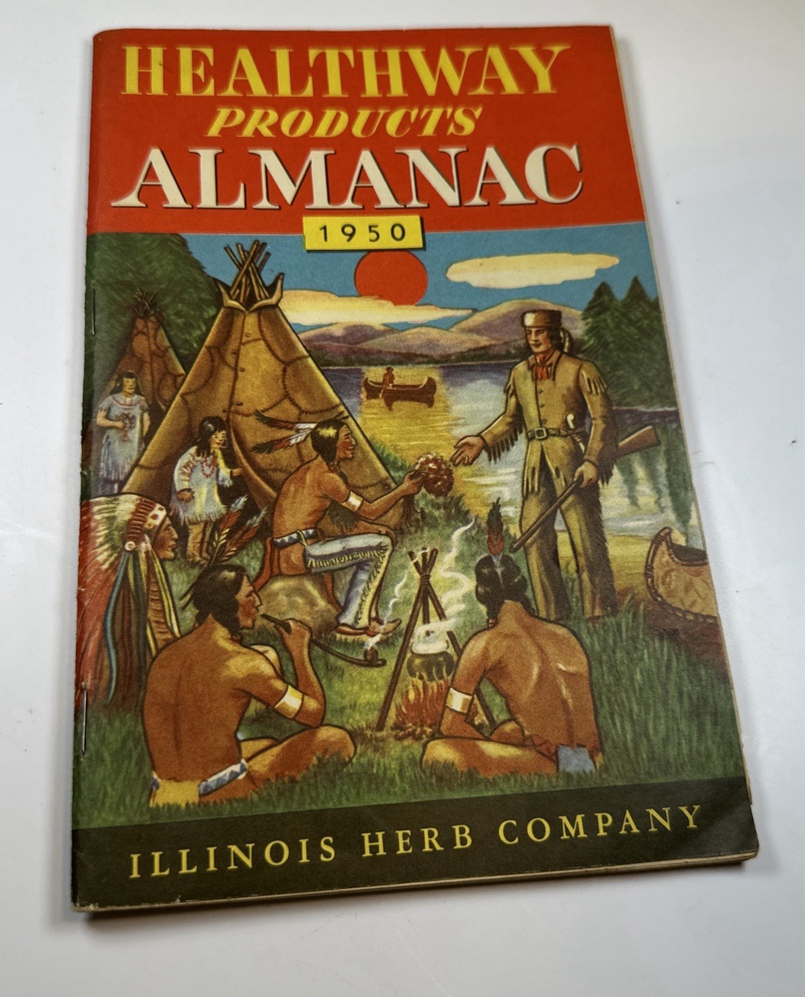 Healthway Products Almanac 1950 Illinois Herb Company Ephemera Booklet