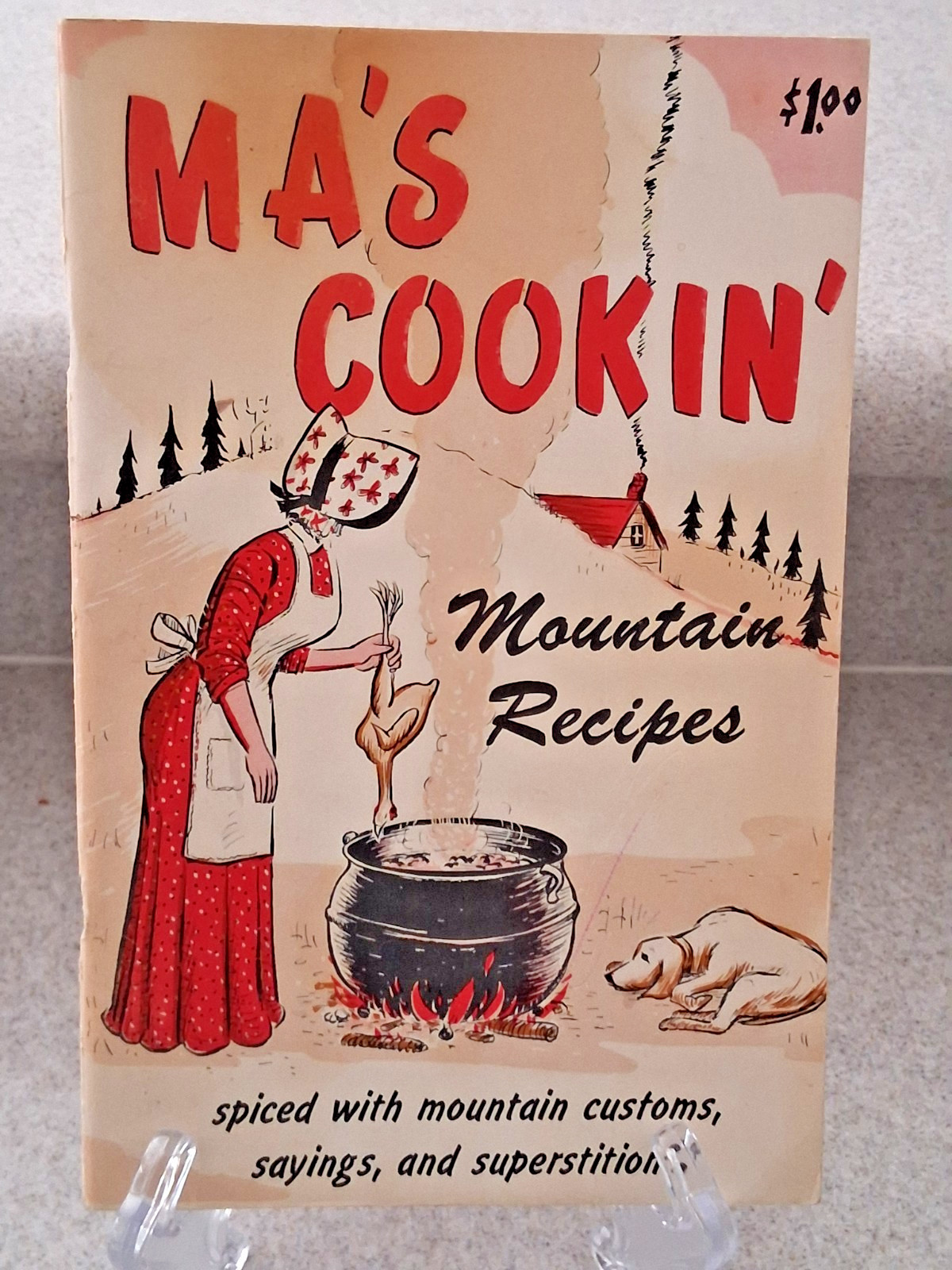 Vintage 1966 Ma’s Cookin’ Mountain Recipes Ozark Maid Candies 1st printing