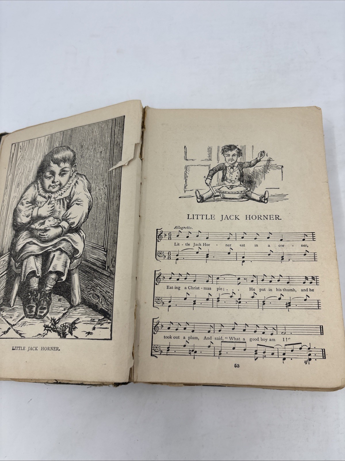 Mother Goose D. Mckay Nursery Rhymes and Fairy Tales Antique Book Colored Illus.