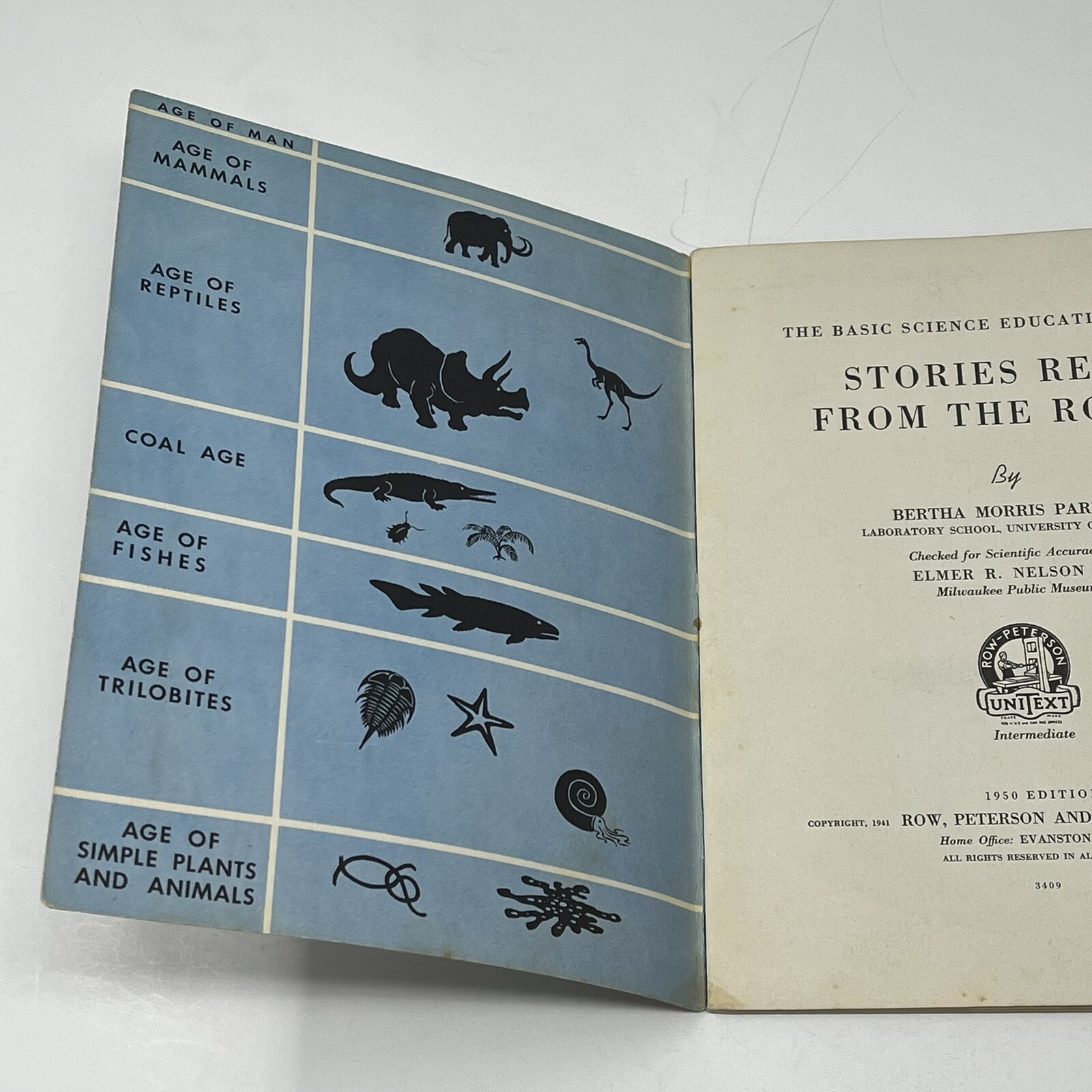 1950 Stories From The Rocks Basic Science Education Book Bertha Morris Parker