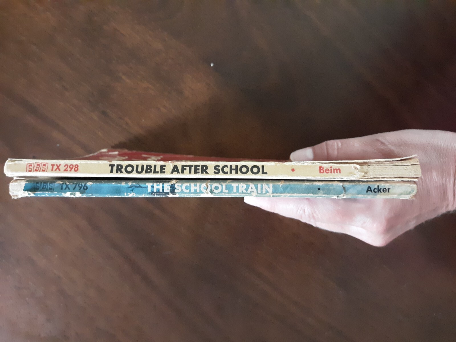 2 BKS-The School Train by Helen Acker and Trouble After School by Jerrold Beim