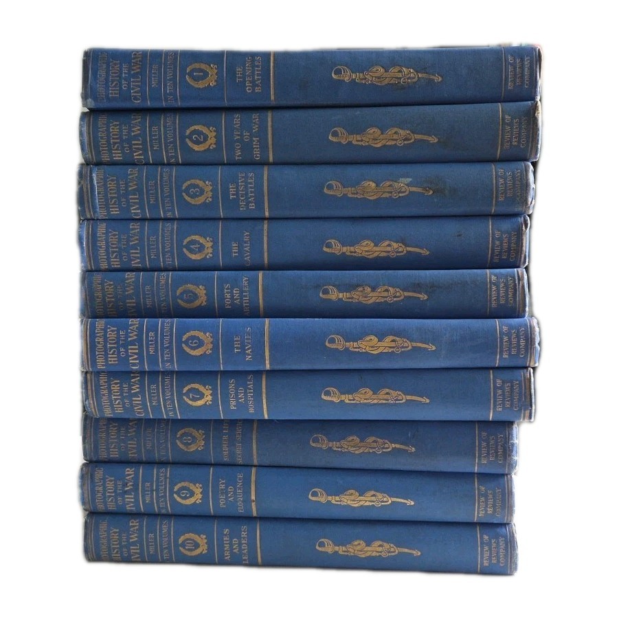 Photographic History of the Civil War, Miller ~ Complete 10 Volume Set, 1911 1st