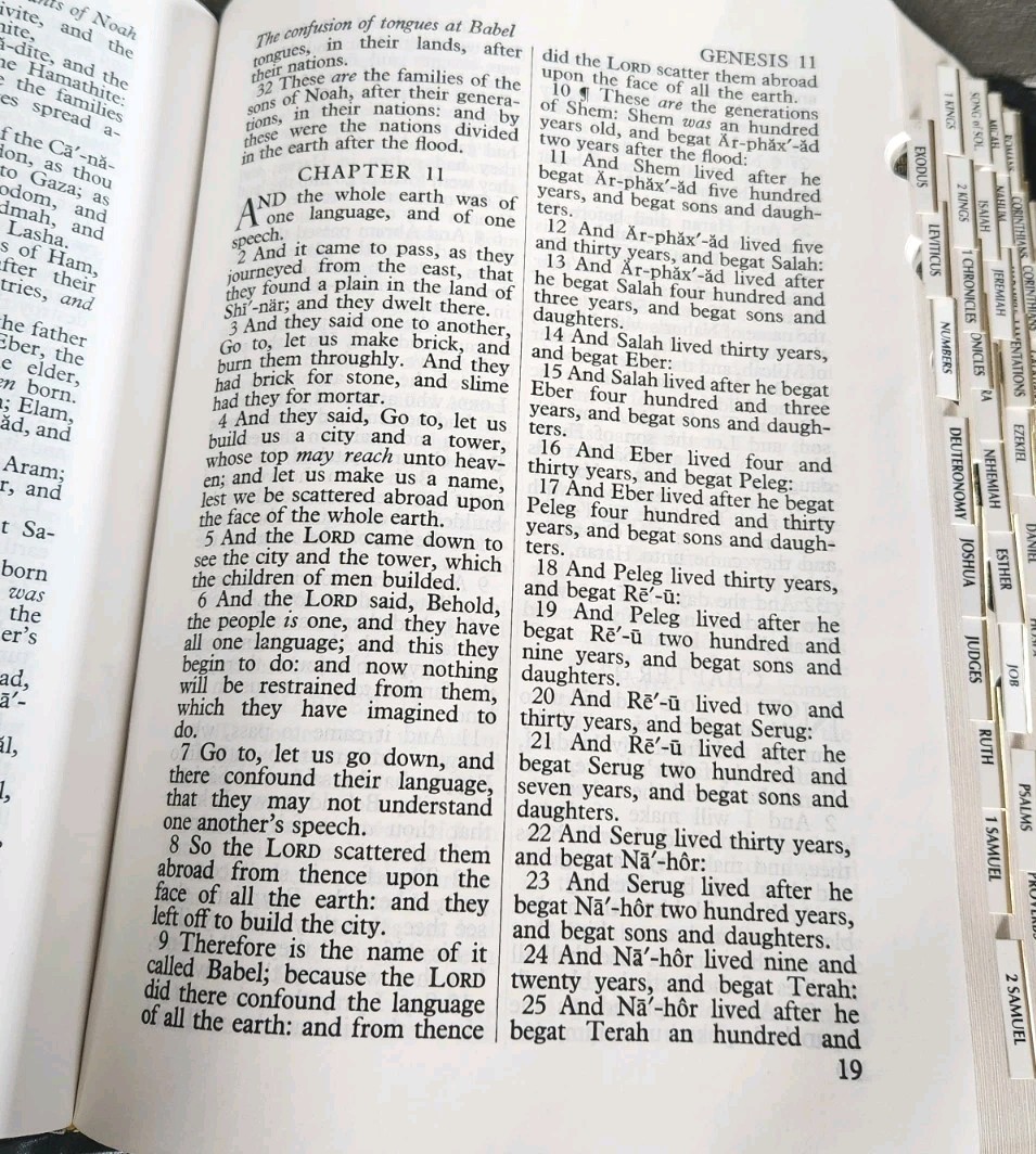 The Holy Bible King James Version Old & New Testaments Anthony Black Leather HB