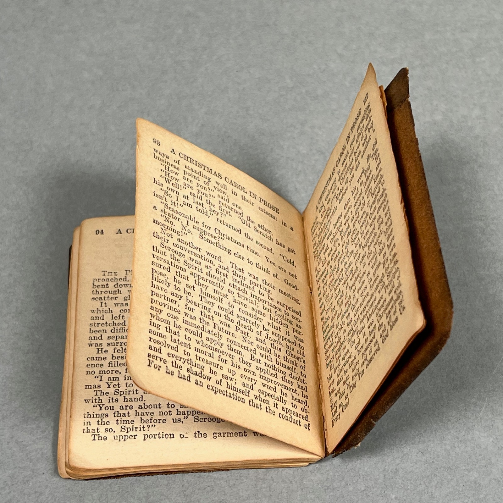 Little Leather Library A CHRISTMAS CAROL by CHARLES DICKENS RARE Antique