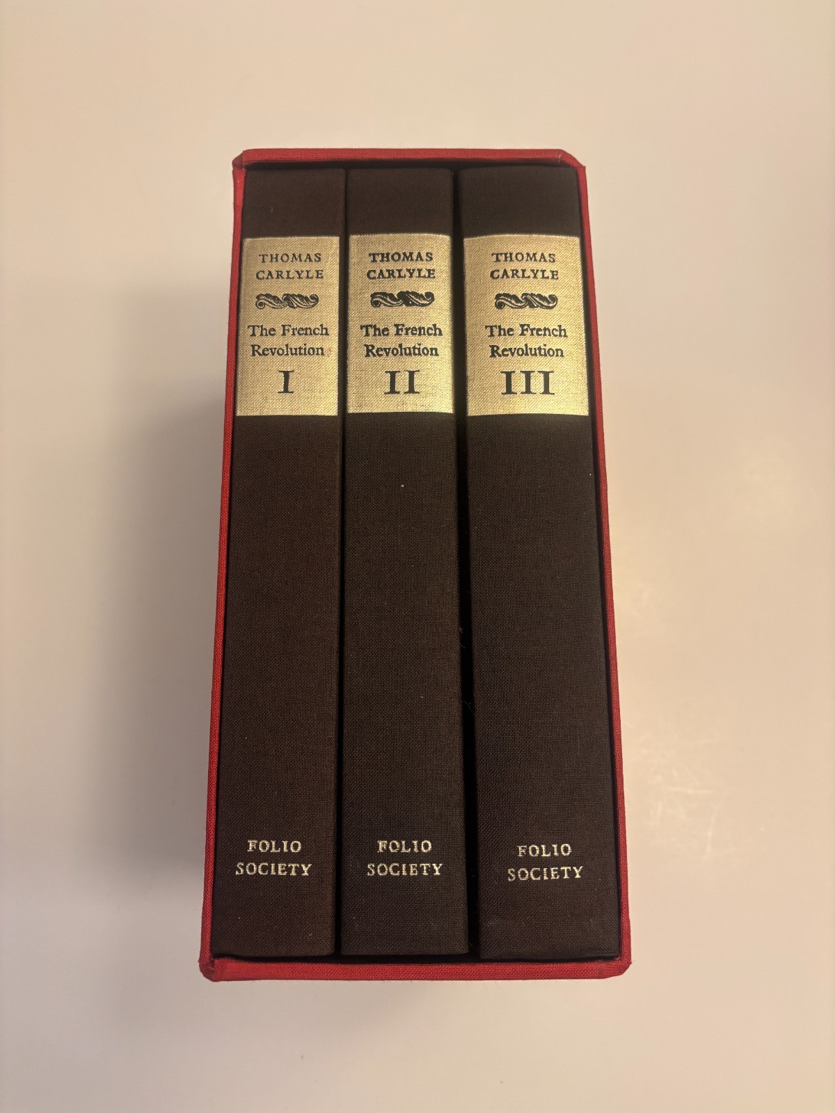 FOLIO SOCIETY The French Revolution by Thomas Carlyle 3 Volume Set in Slipcase