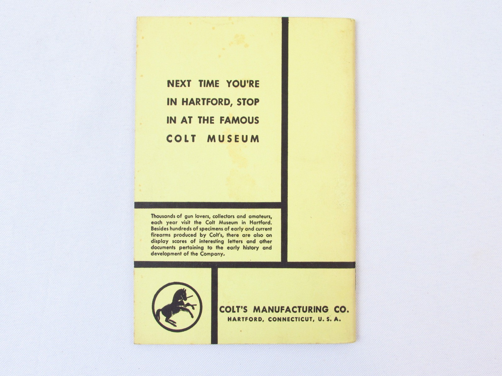 Colt Handgun Manual c1954 Technique Catalog w/Price List