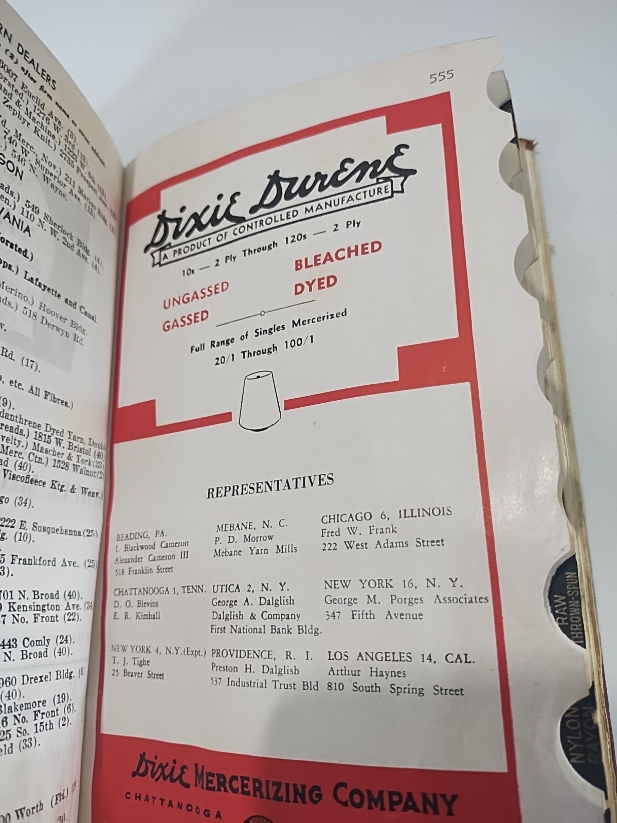 Vintage 1947 Davison’s „The Standard“ Knit Goods Trade 57th Annual Edition Book