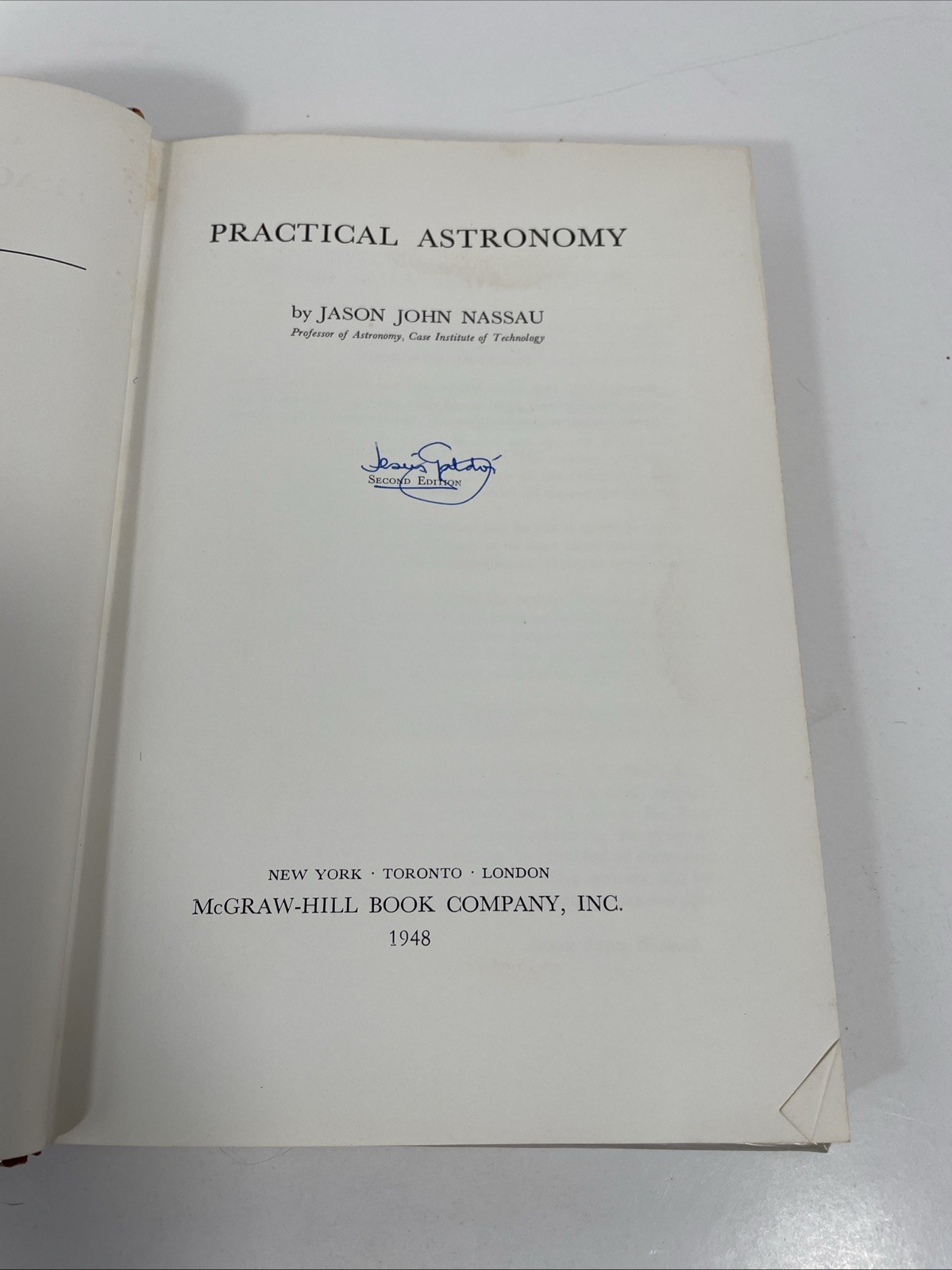 PRACTICAL ASTRONOMY Jason John Nassau 1948 Illustrated Hardcover Ex-library