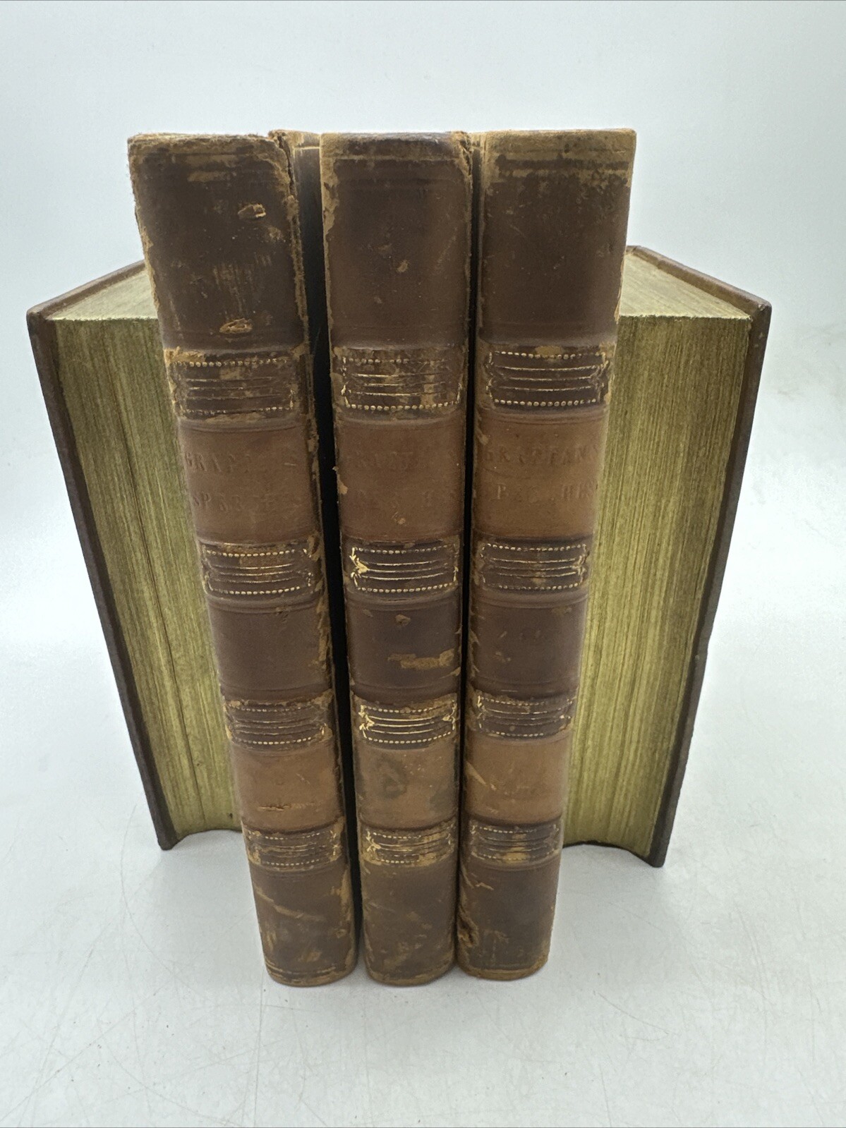 Henry Grattan Speeches 1822 3 of 4 Volume Set Leather Bound Irish Politics (12-1