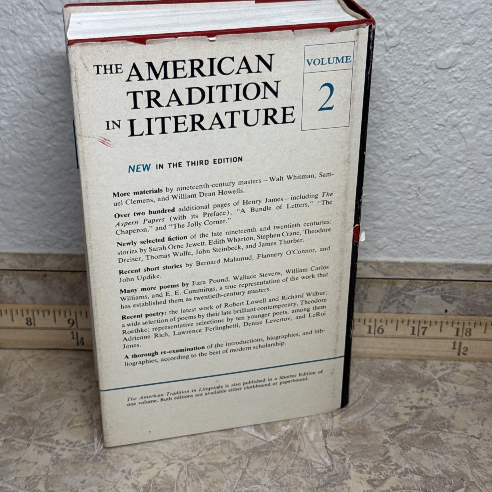 The American Tradition in Literature Vol 2 Third Edition 1967 Norton HC w/ DJ