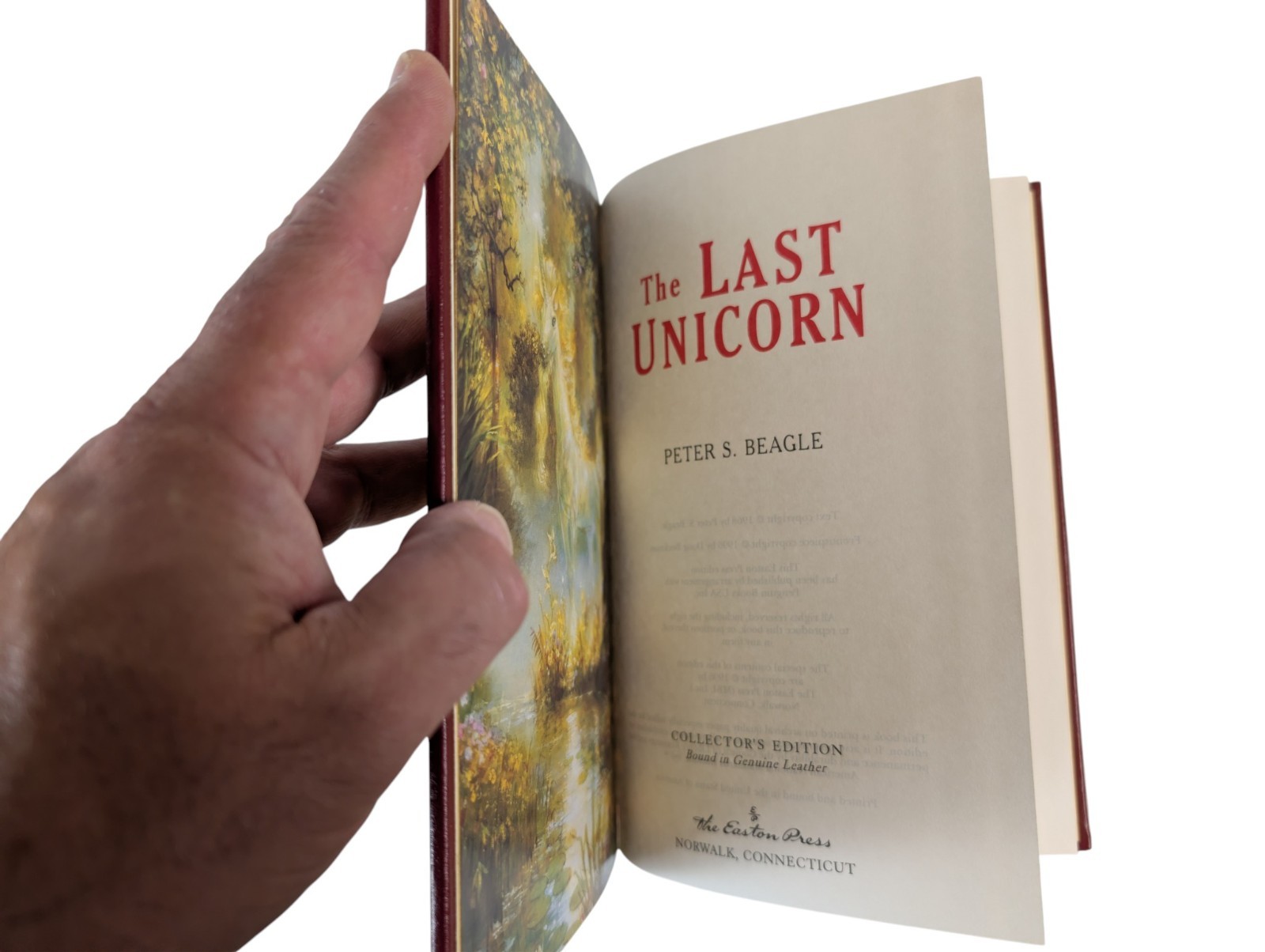 The Last Unicorn Peter S. Beagle Easton Press Collector’s Edition HC Leather