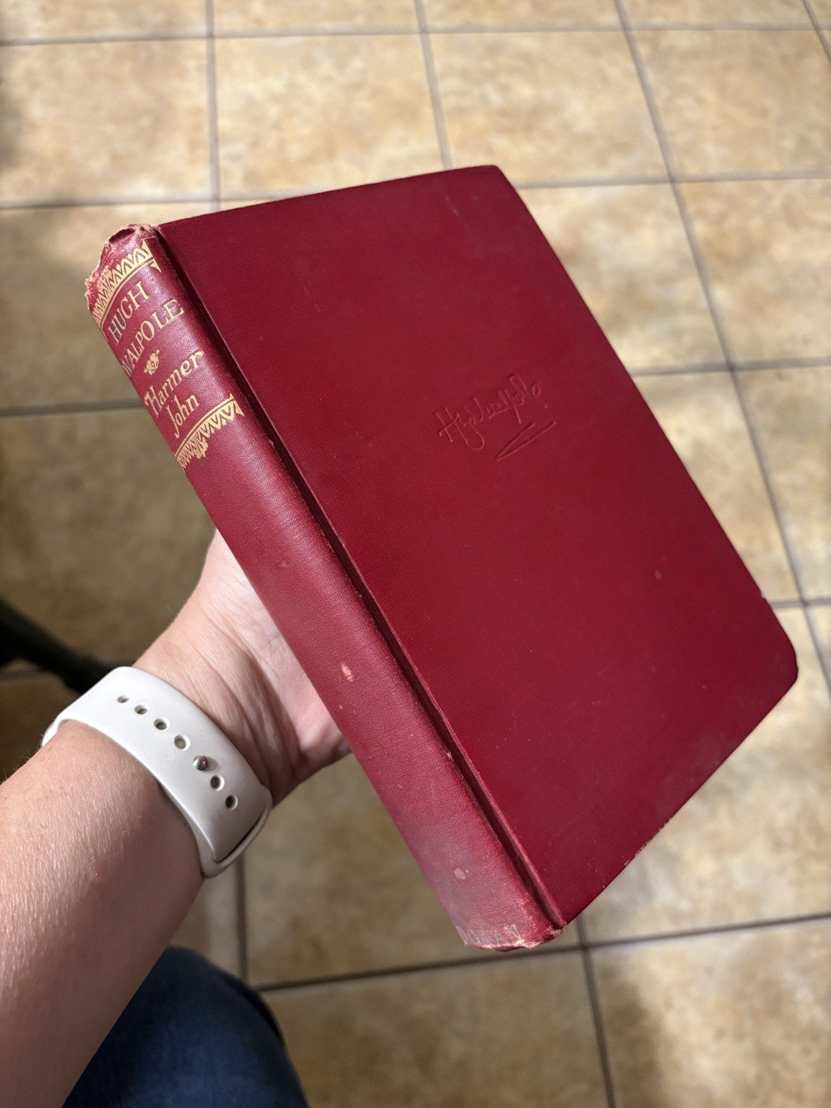 Antique Hardcover book 1926 Harmer John An Unworldly Story by Hugh Walpole