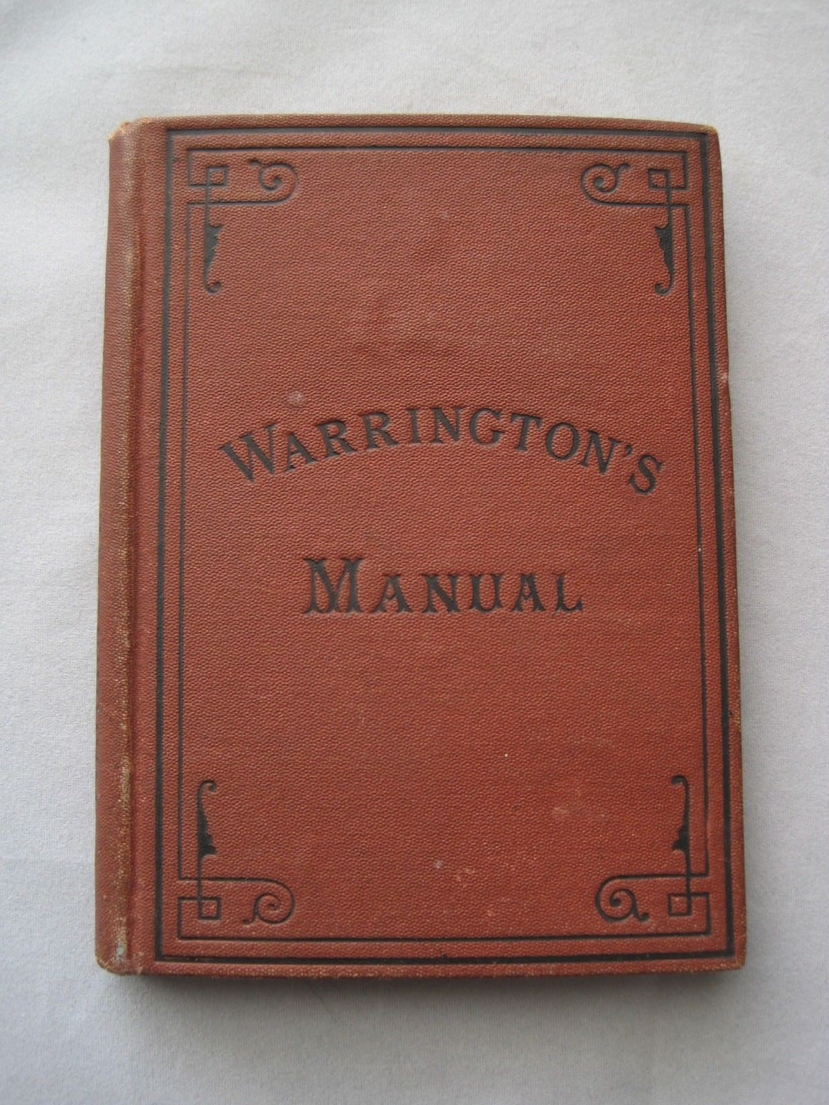 Warringtons Manual 1875 Vintage