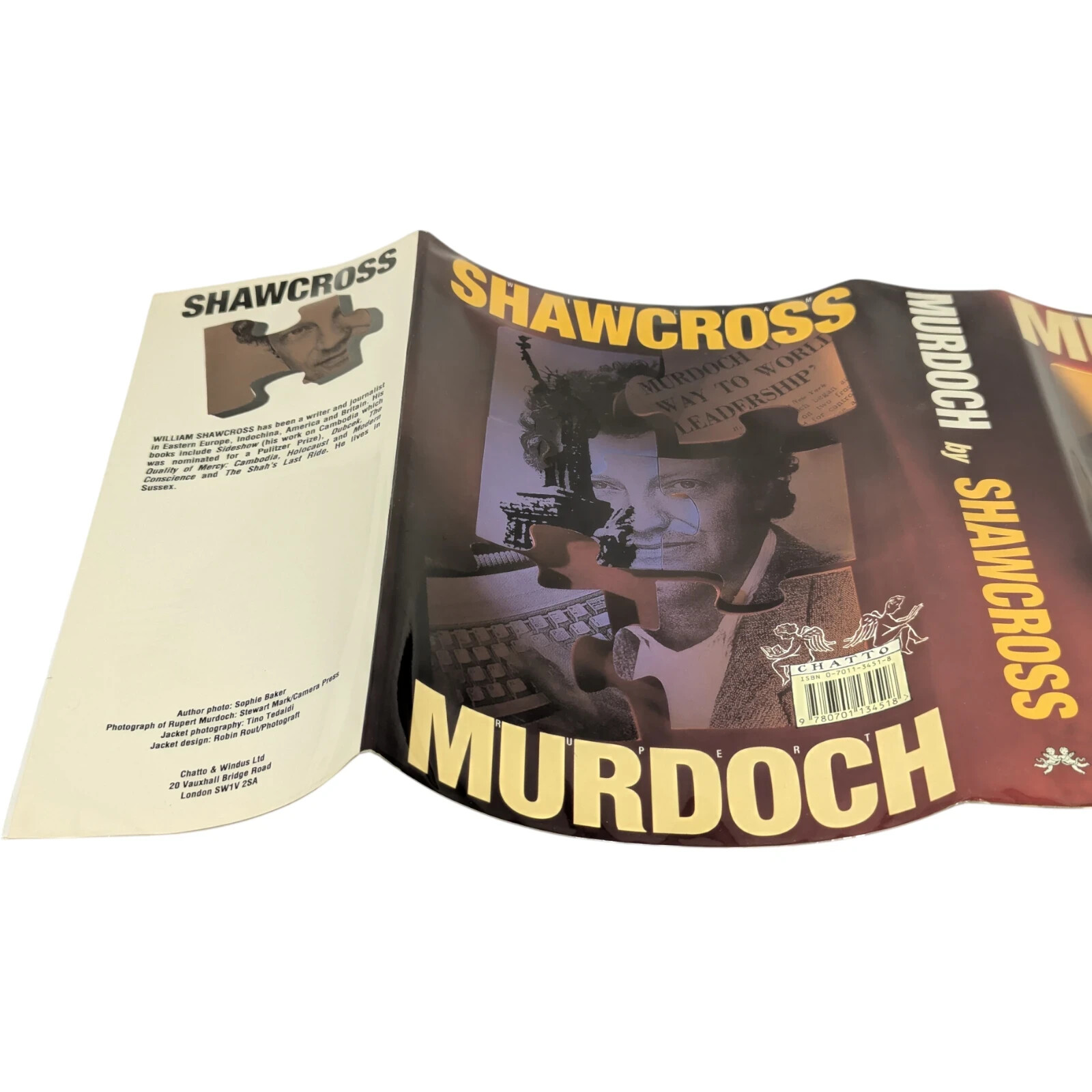 SIGNED Rupert Murdoch WILLIAM SHAWCROSS Chatto Windus 1992 FIRST EDITION Reprint