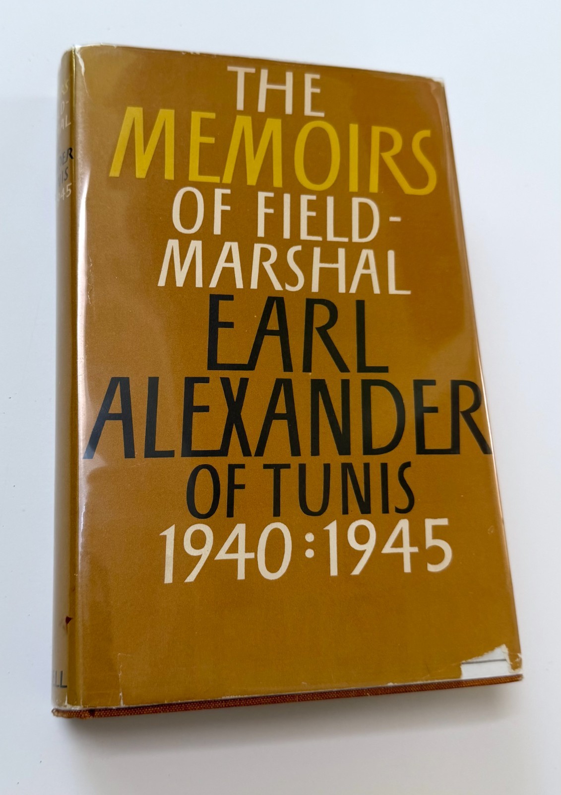 Earl Alexander of Tunis Signed Memoirs 1940-1945 First Edition 1962 – WWII
