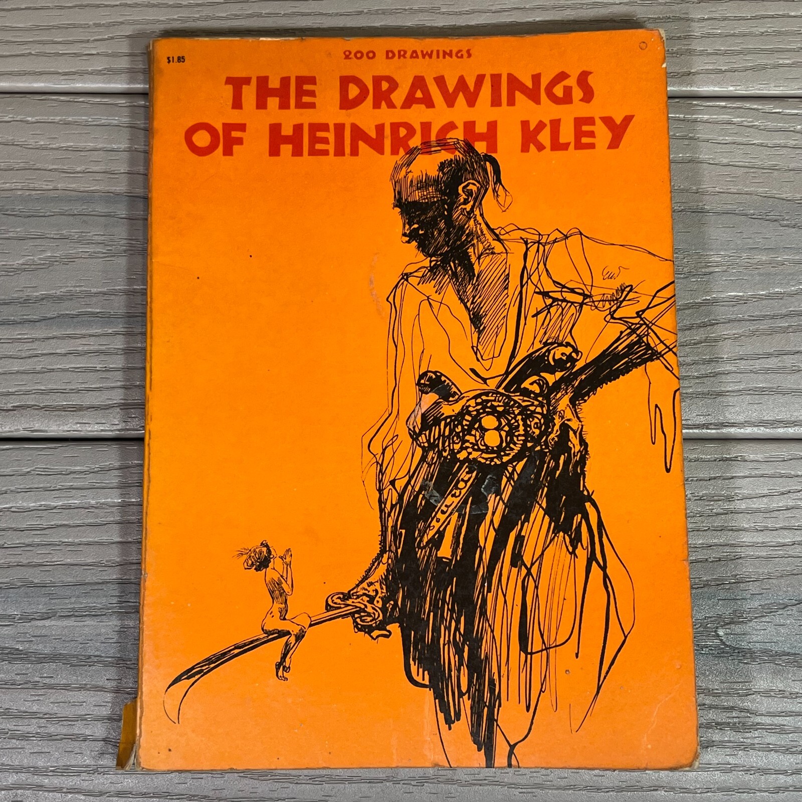 1961 Dover DRAWINGS OF HEINRICH KLEY 200 Drawings fantasy humor FIN DE SIECLE pb