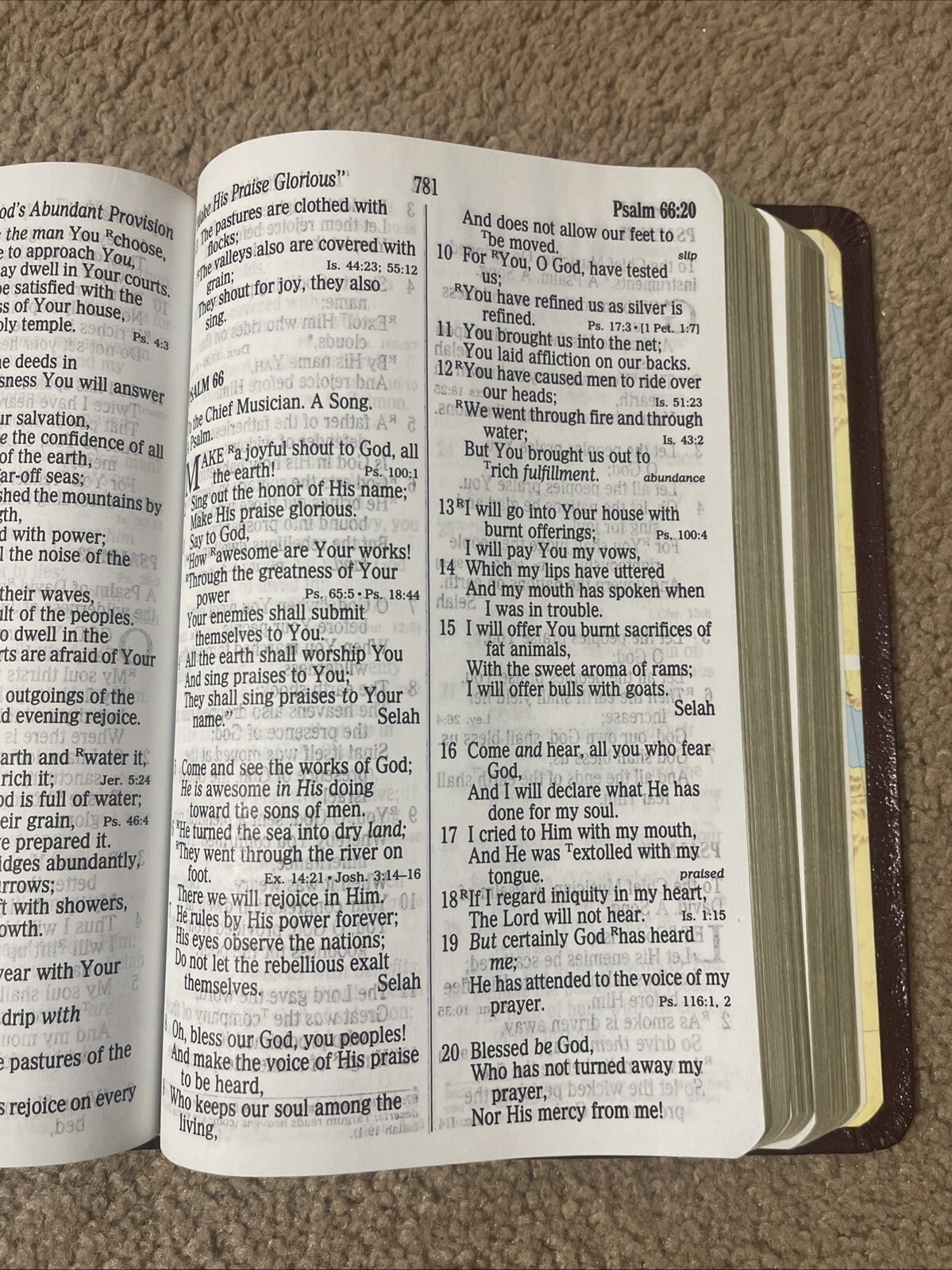 New King James Version Giant Print Nelson 433BG Leather Flex Nelson 1982